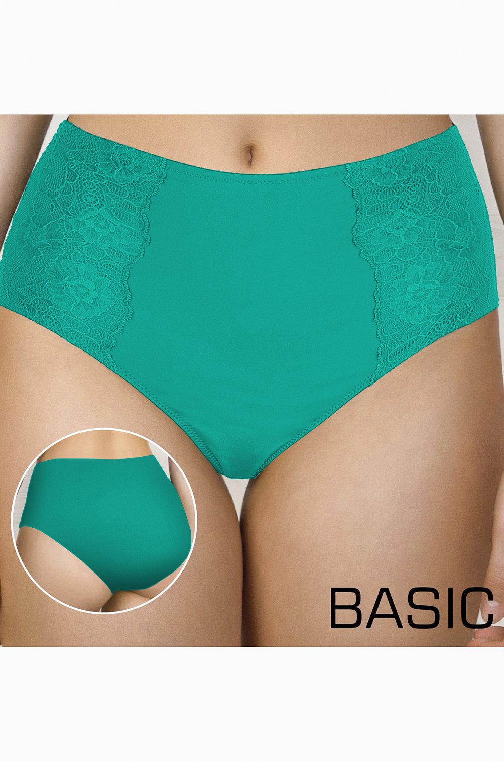 Женские трусики-кюлоты 6638827 голубой купить оптом в HappyWear.ru