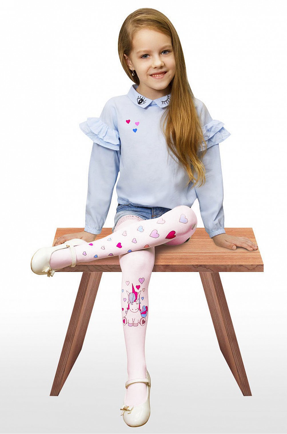 Колготки для девочки 50 LB 6620904 розовый купить оптом в HappyWear.ru
