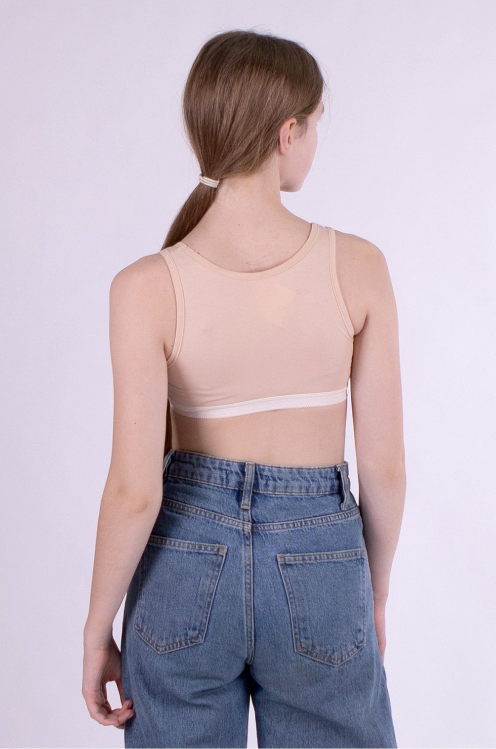 Майка-топ для девочки Свiтанак 6625906 бежевый купить оптом в HappyWear.ru