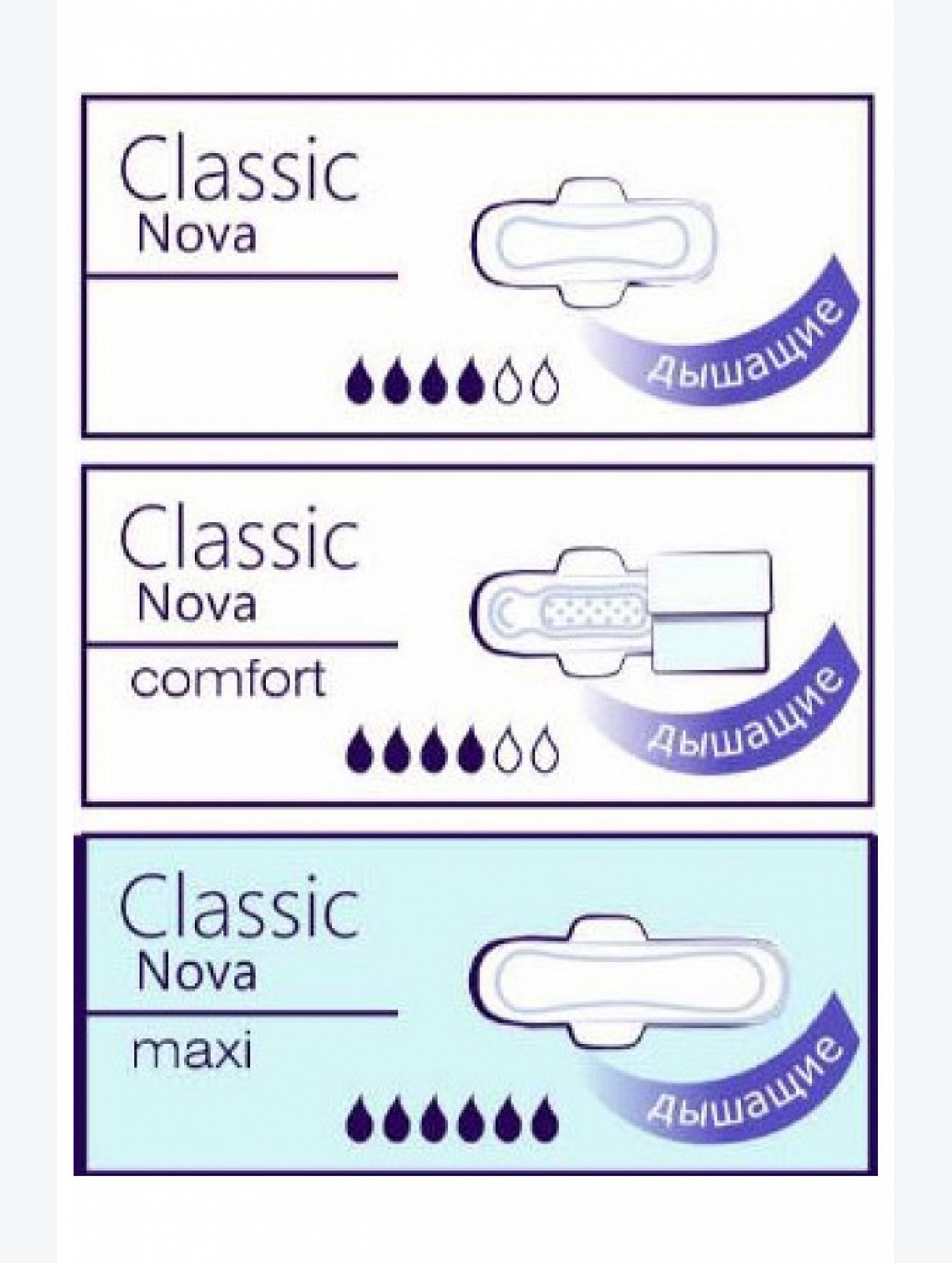 Прокладки женские гигиенические впитывающие bella Classic Nova maxi 8 шт. Bella