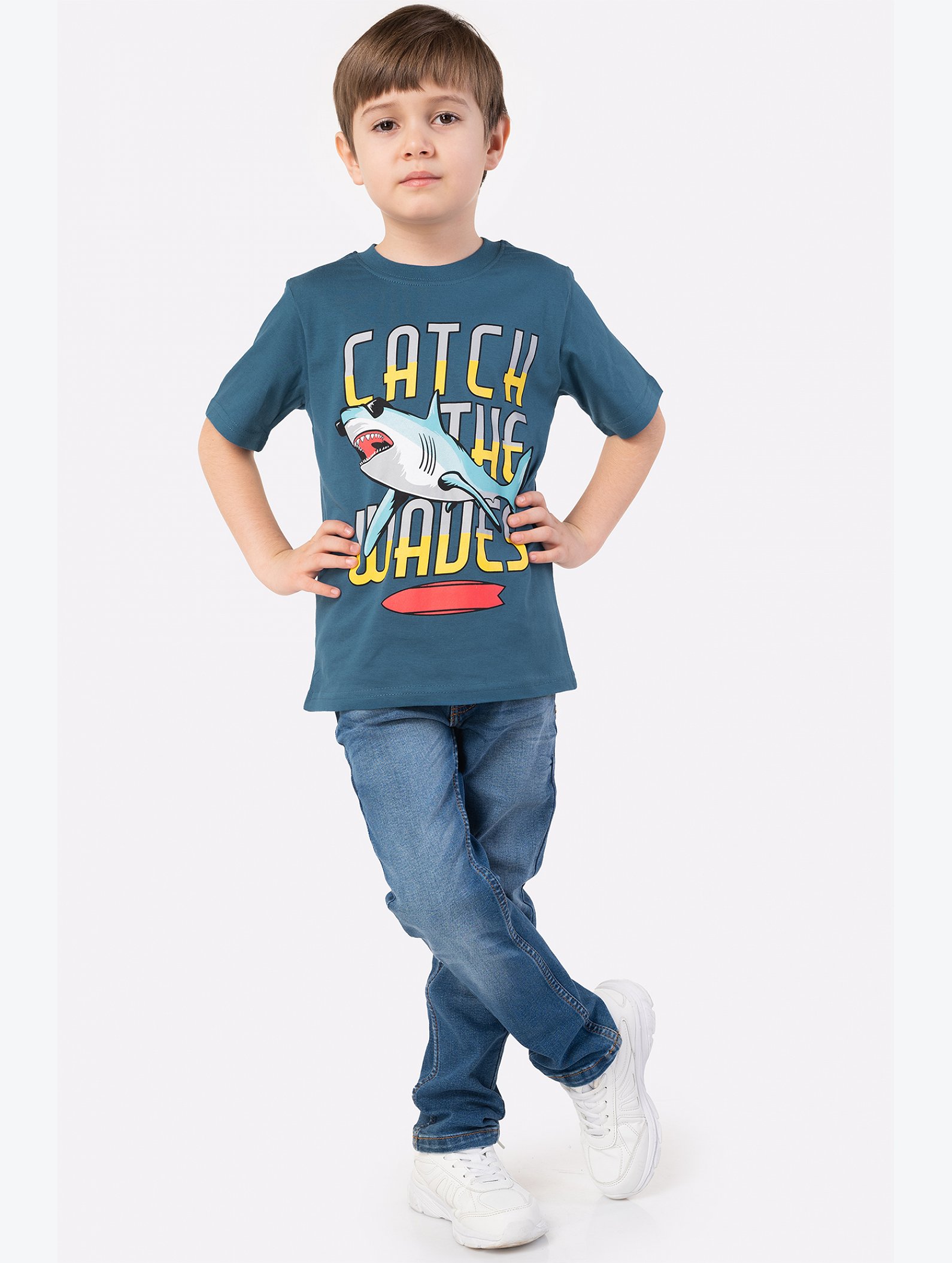Хлопковая футболка для мальчика Bonito