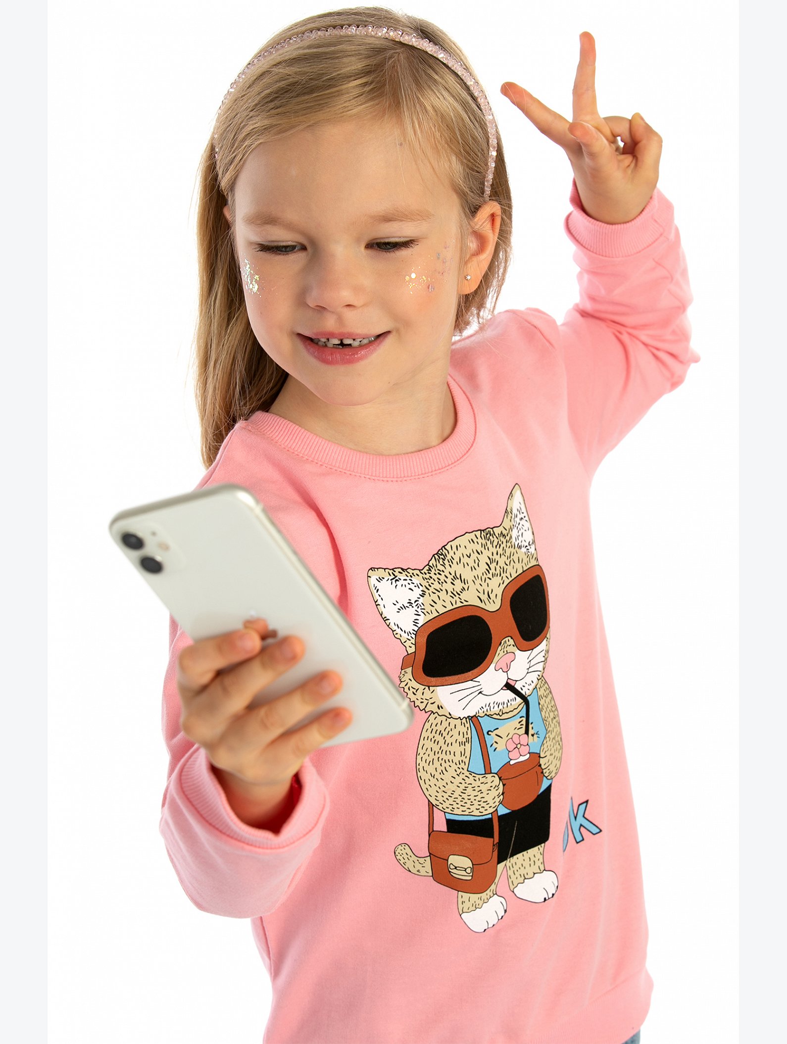 Свитшот для девочки из футера двухнитки Baby Style