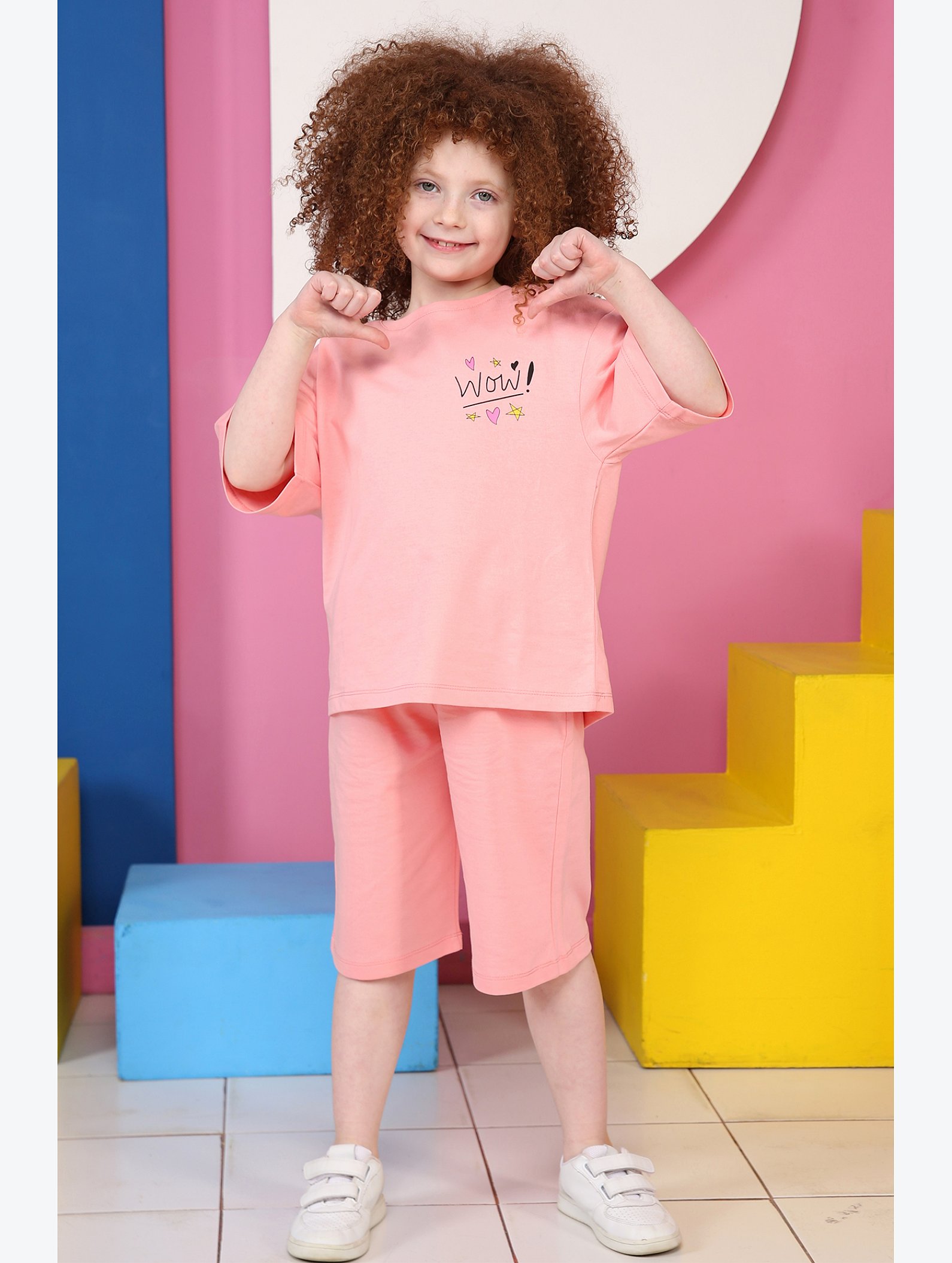 Костюм из футера двухнитки для девочки Baby Style
