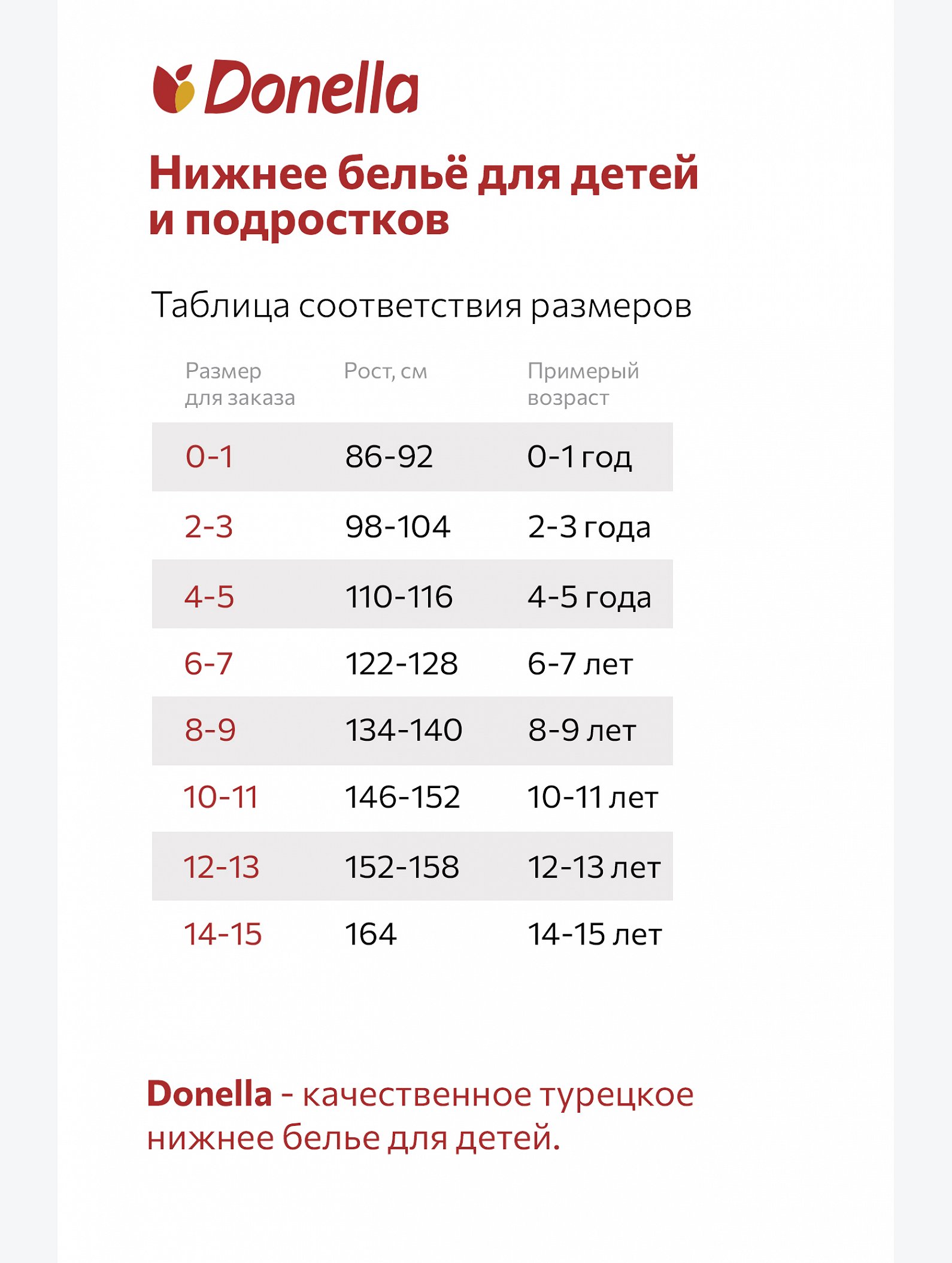 Бюстик для девочки Donella