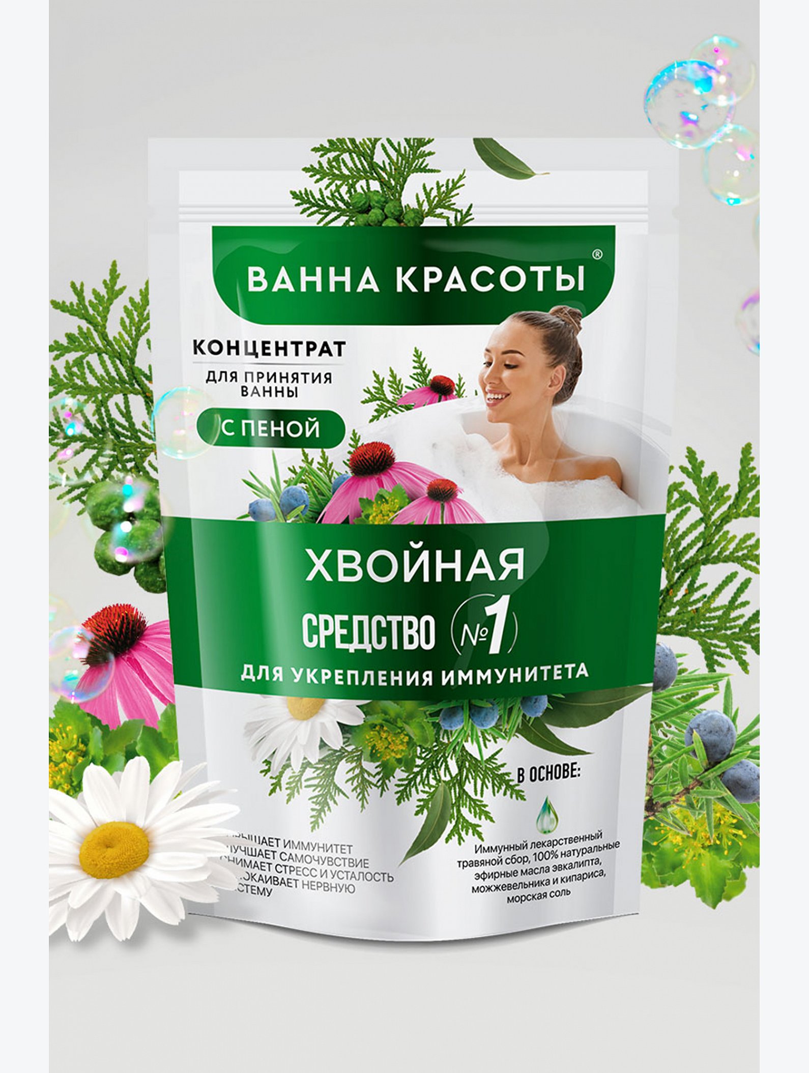 Концентрат для принятия ванны с пеной хвойная 250 мл Fito косметик