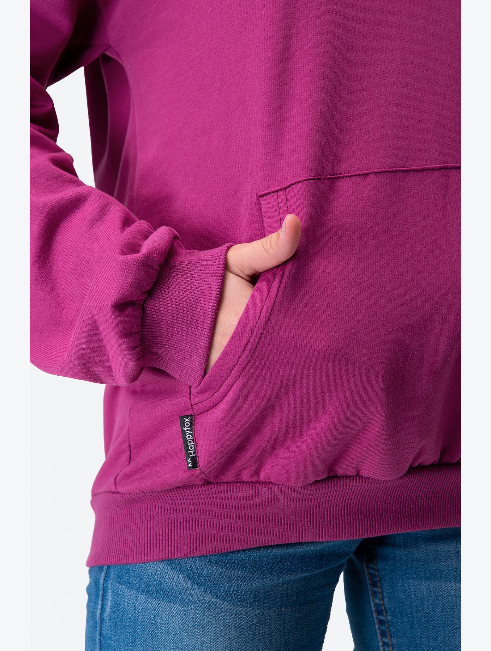 Толстовка для девочки из футера с начесом Happyfox