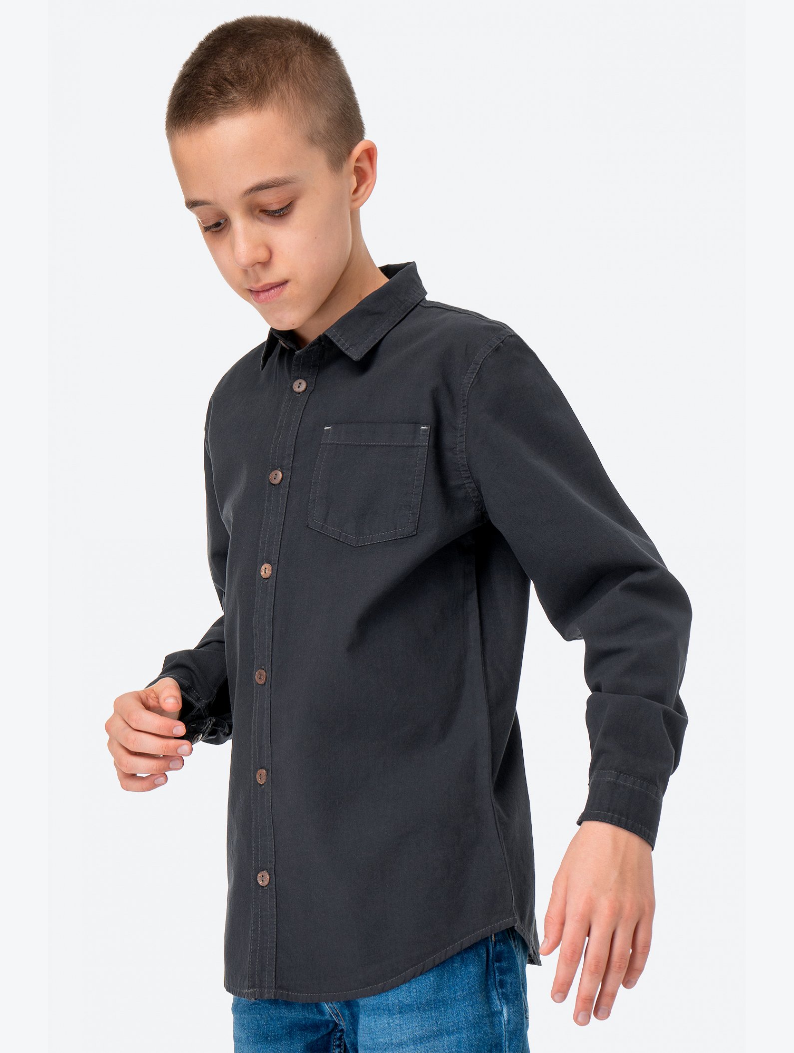 Рубашка для мальчика с длинным рукавом Happyfox