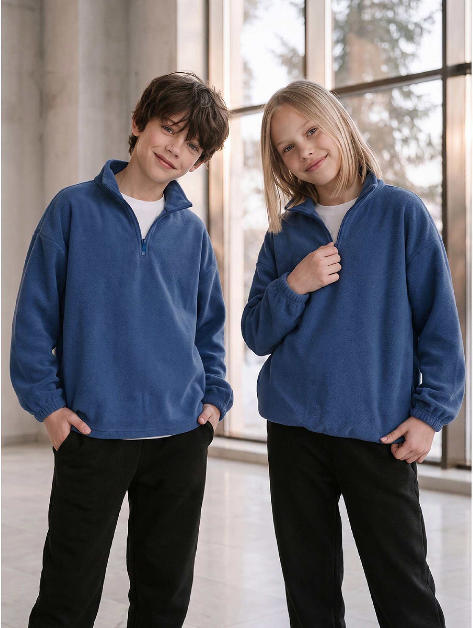 Толстовка флисовая оверсайз Happyfox