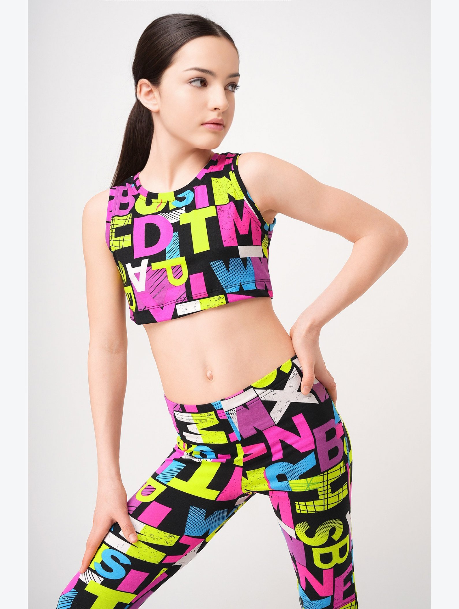 Летний костюм из бамбука для девочки Happyfox