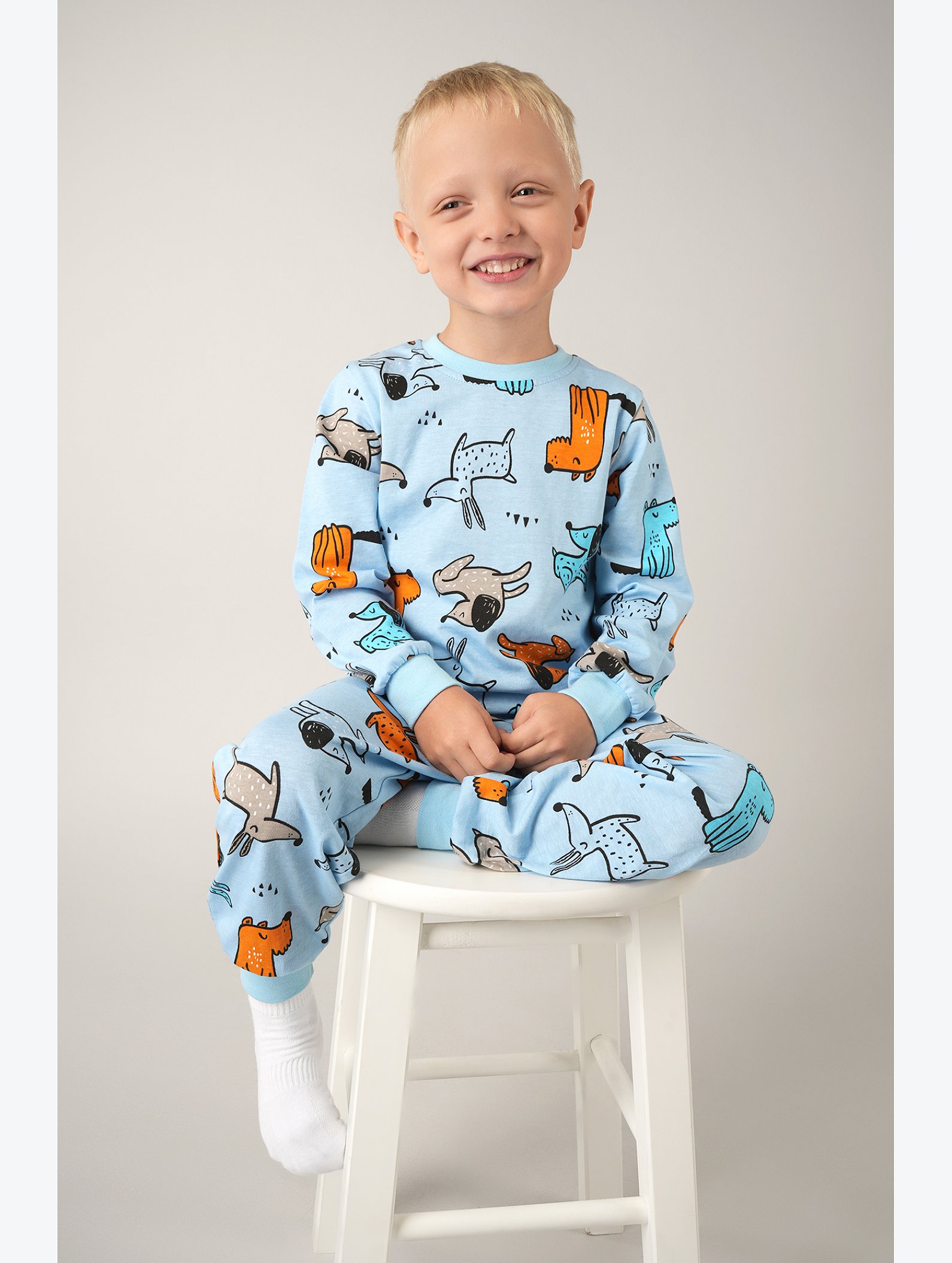 Хлопковая пижама для мальчика Happyfox