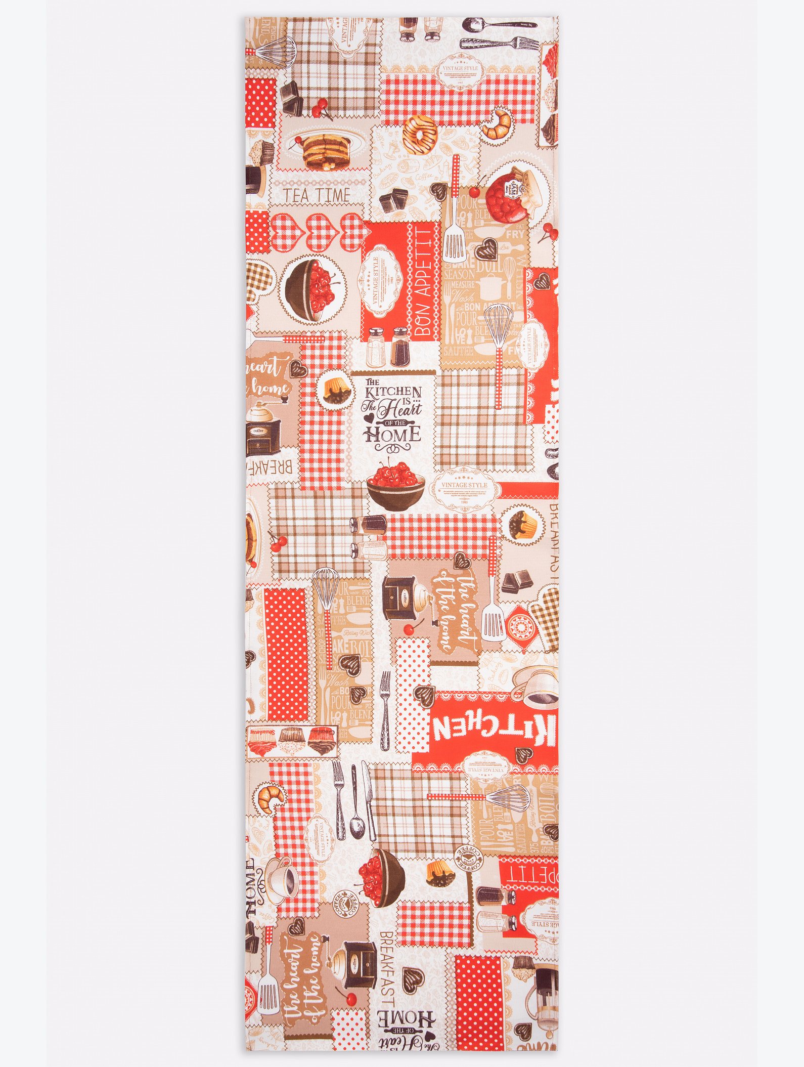 Дорожка на стол из рогожки 145Х45 Happy Fox Home
