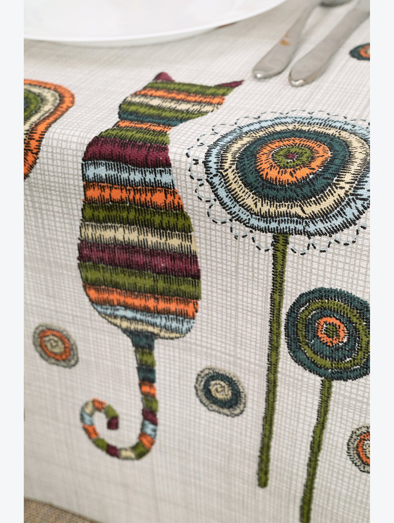 Дорожка на стол из рогожки 145Х45 Happy Fox Home