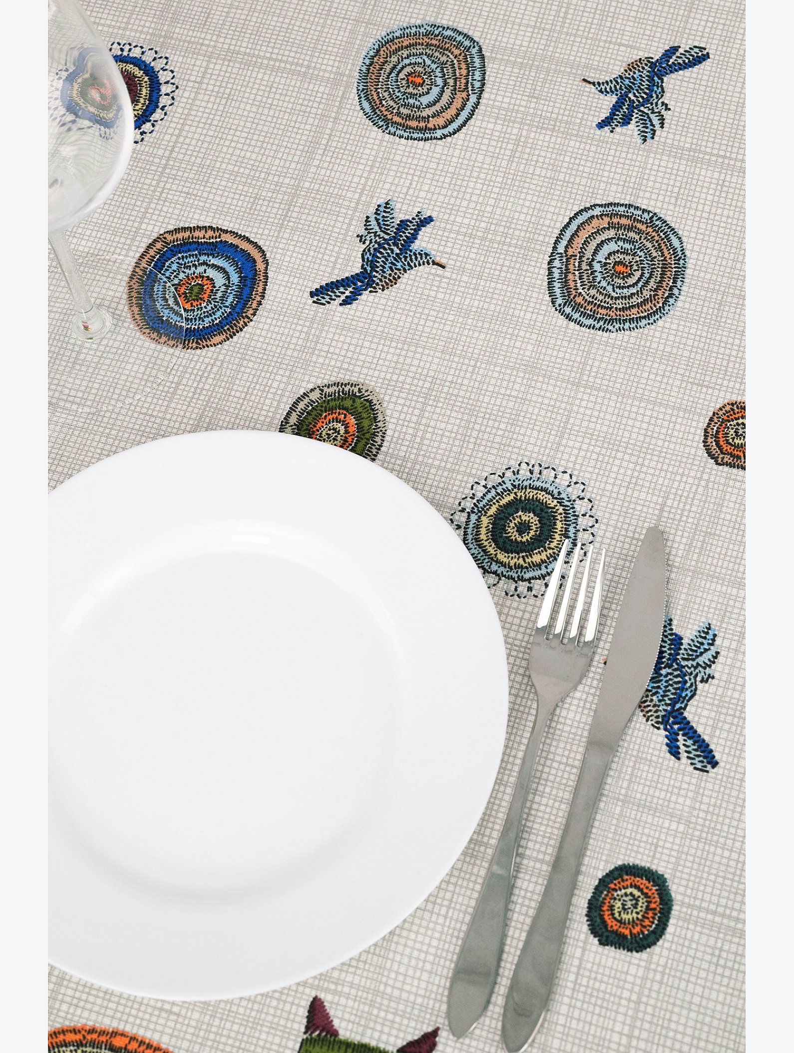 Дорожка на стол из рогожки 145Х45 Happy Fox Home