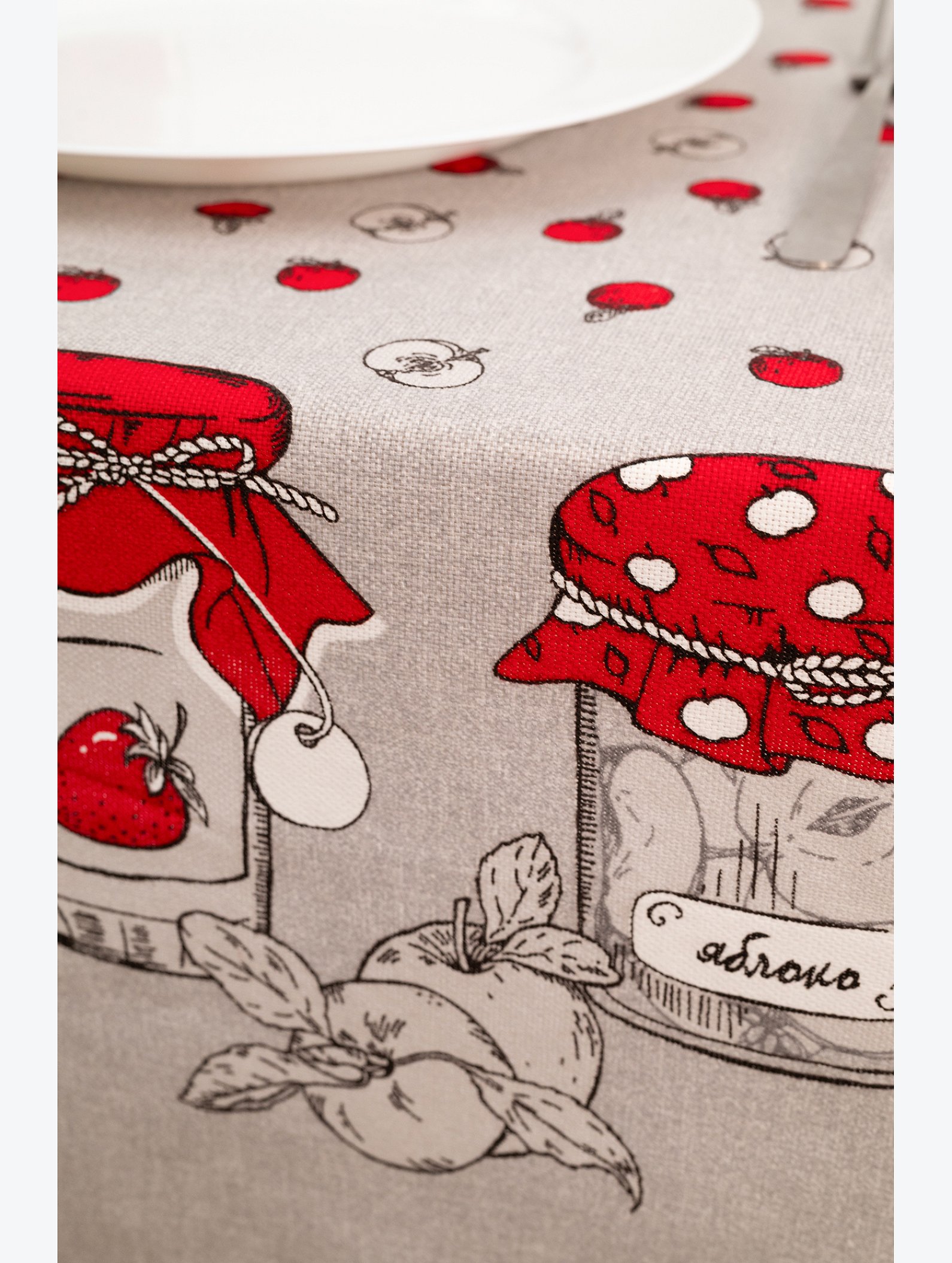 Дорожка на стол из рогожки 145Х45 Happy Fox Home