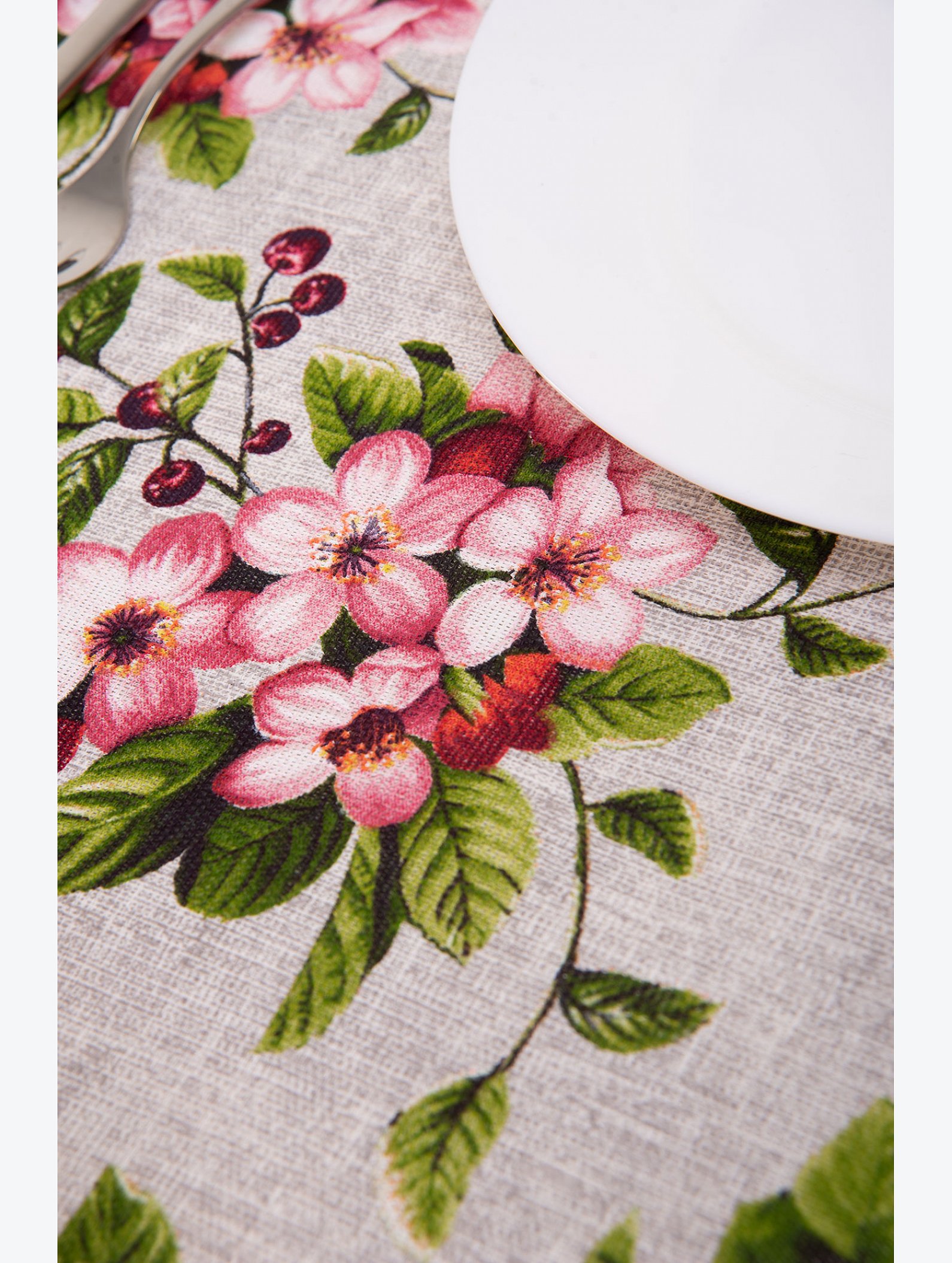 Дорожка на стол из рогожки 145Х45 Happy Fox Home