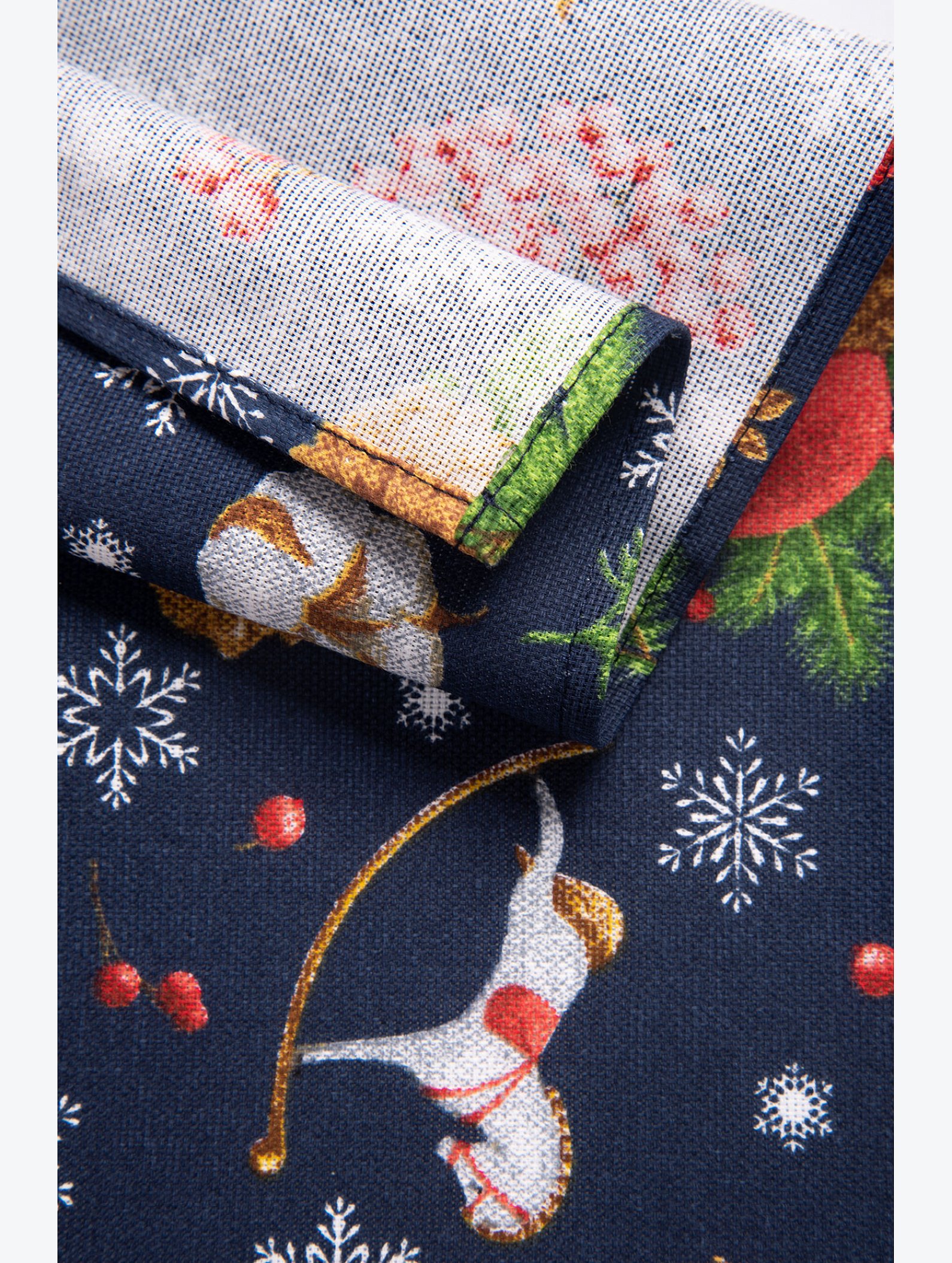 Дорожка на стол из рогожки 145x45 Happy Fox Home