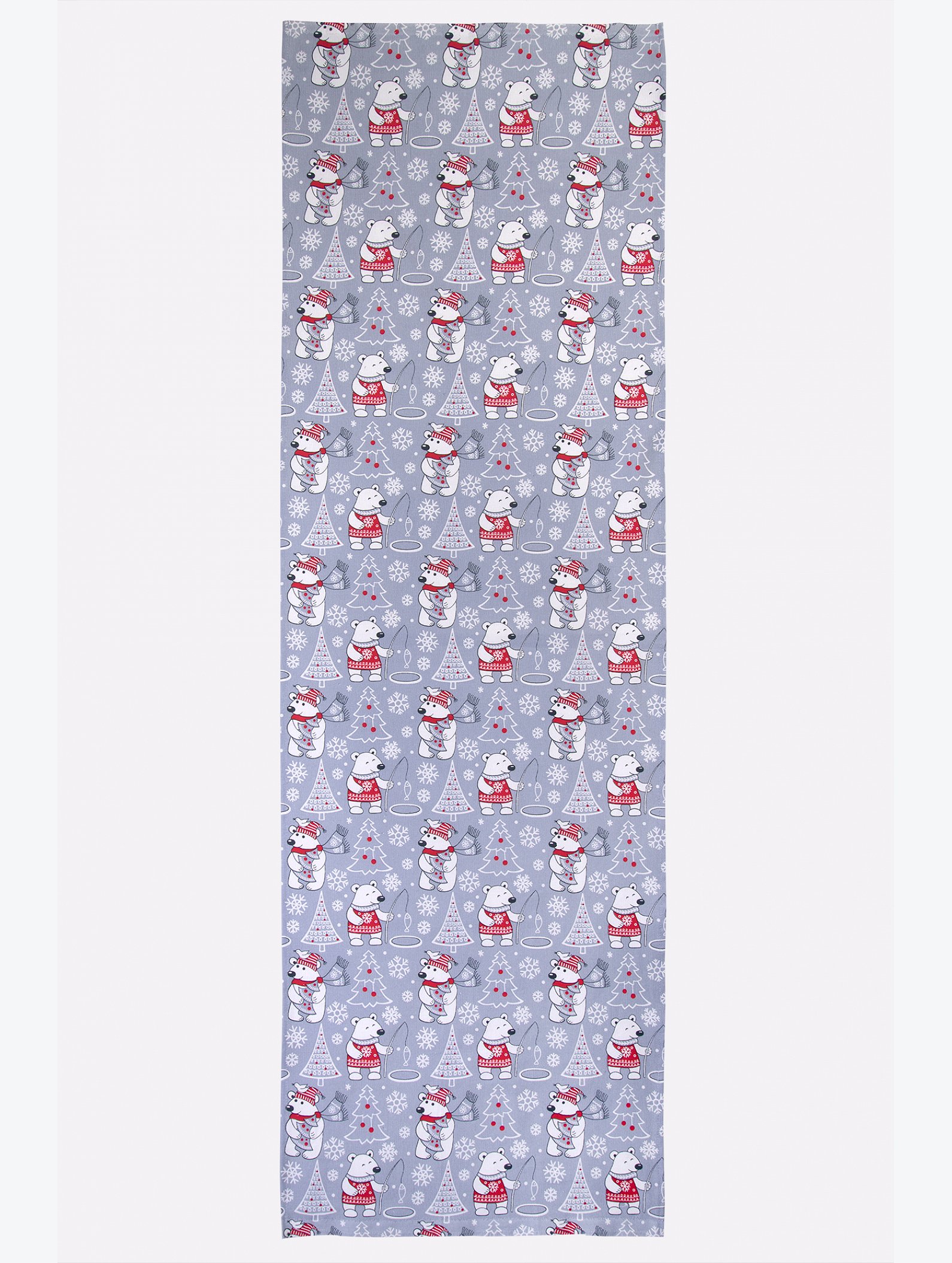 Дорожка на стол из рогожки 145x45 Happy Fox Home