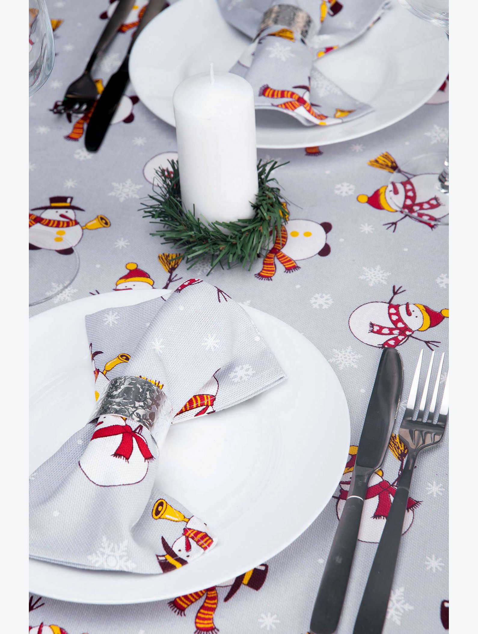 Дорожка на стол из рогожки 145x45 Happy Fox Home