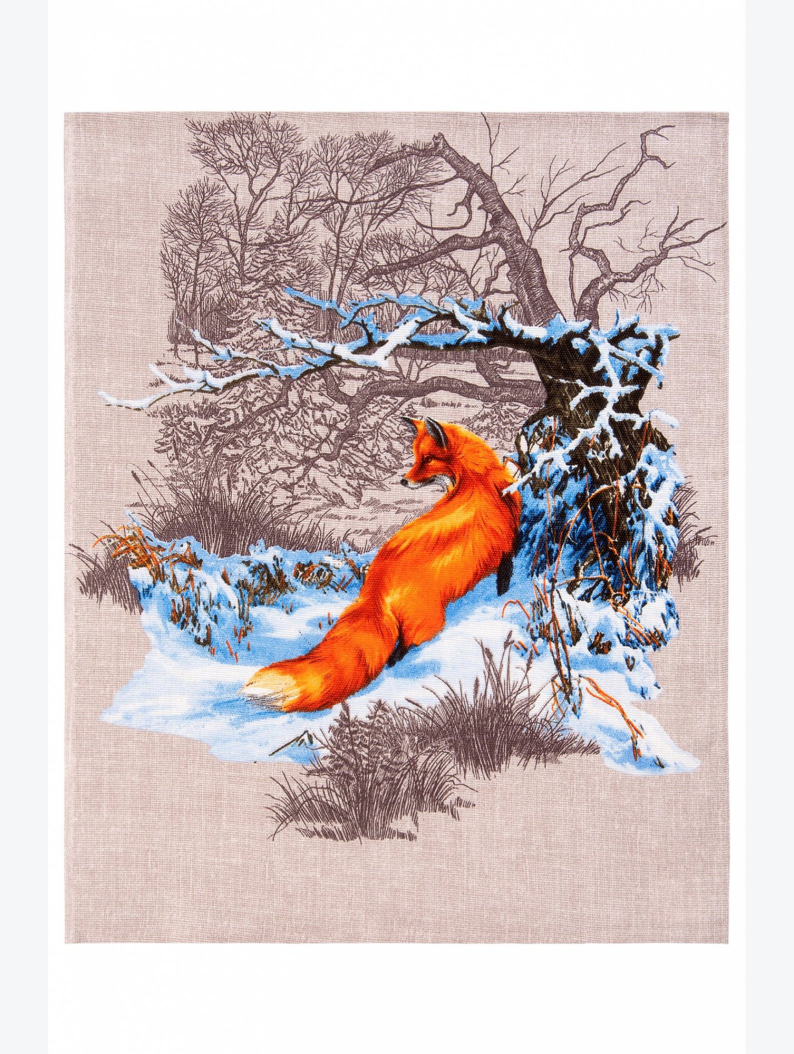 Набор полотенец из рогожки 3 шт Happy Fox Home