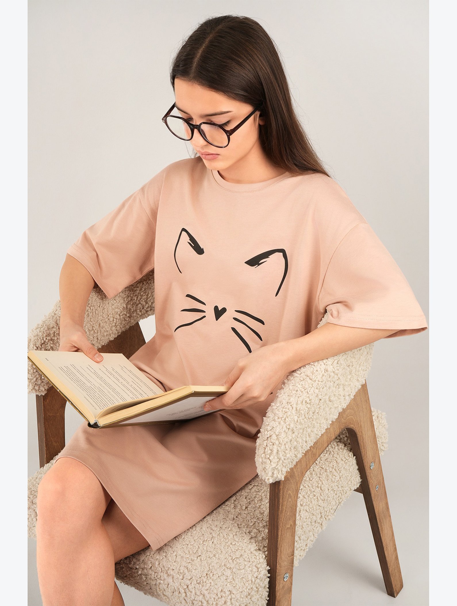 Туника оверсайз для девочки Happyfox