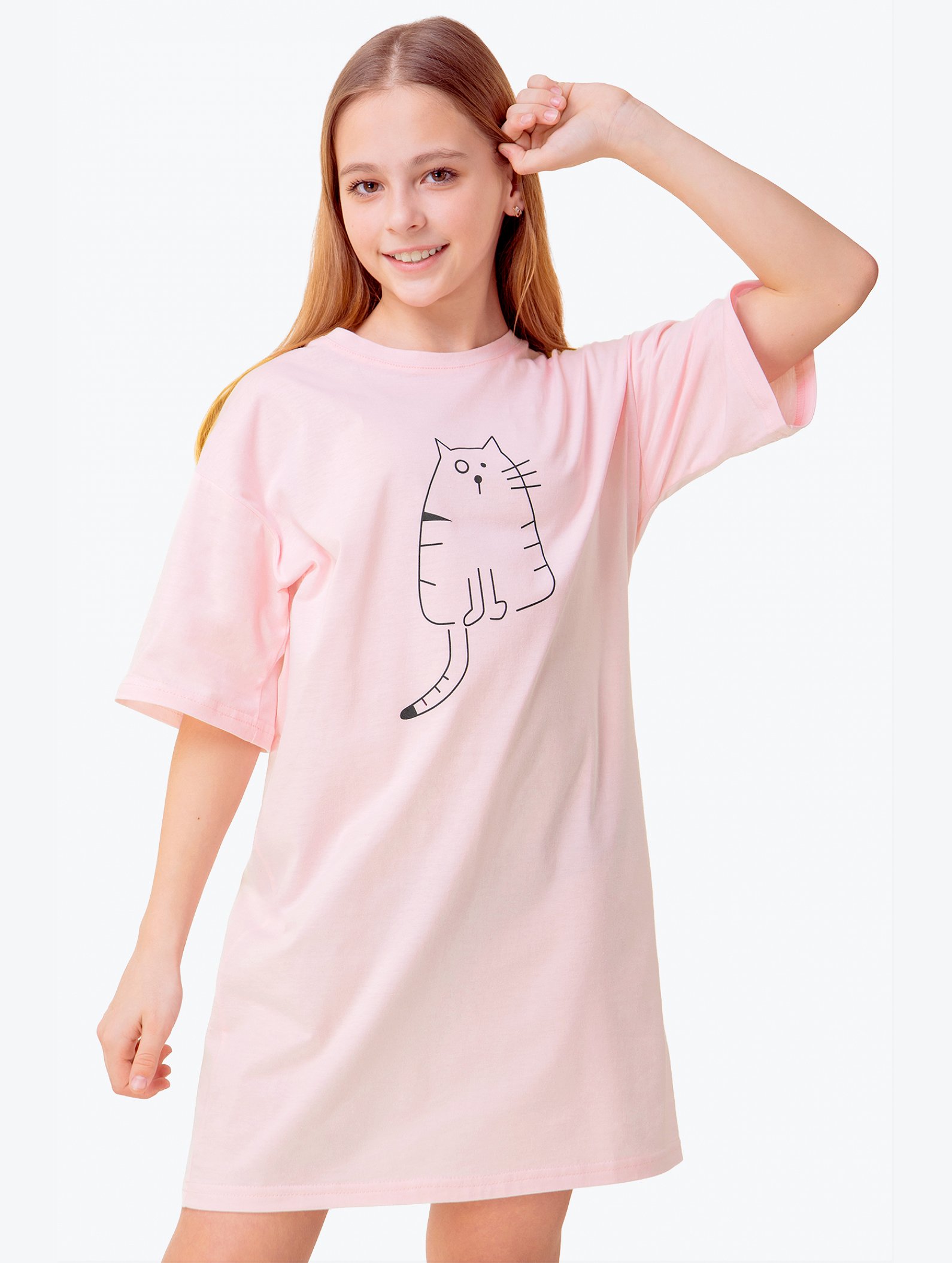 Туника оверсайз для девочки Happyfox