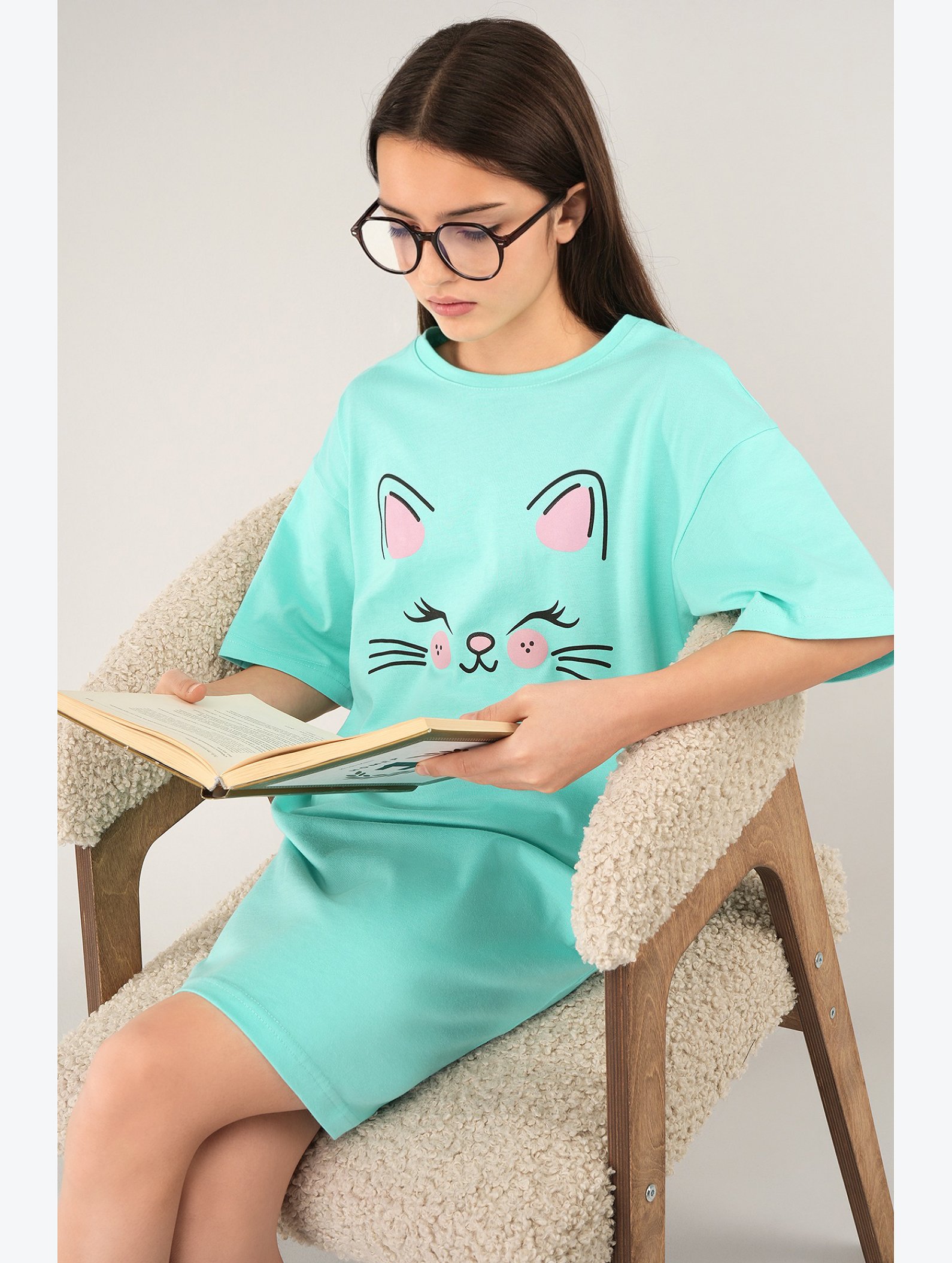 Туника оверсайз для девочки Happyfox