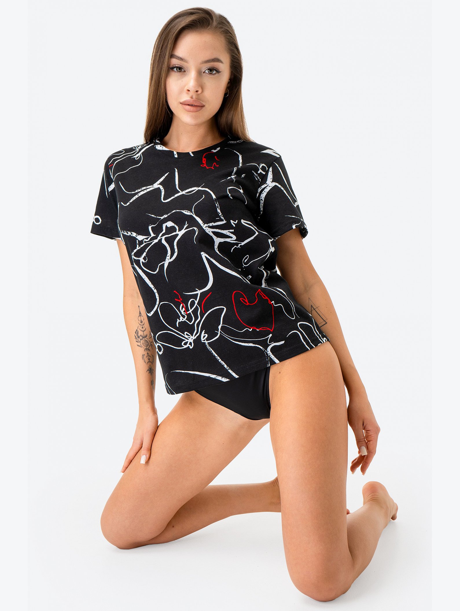 Женская футболка из хлопка Happyfox