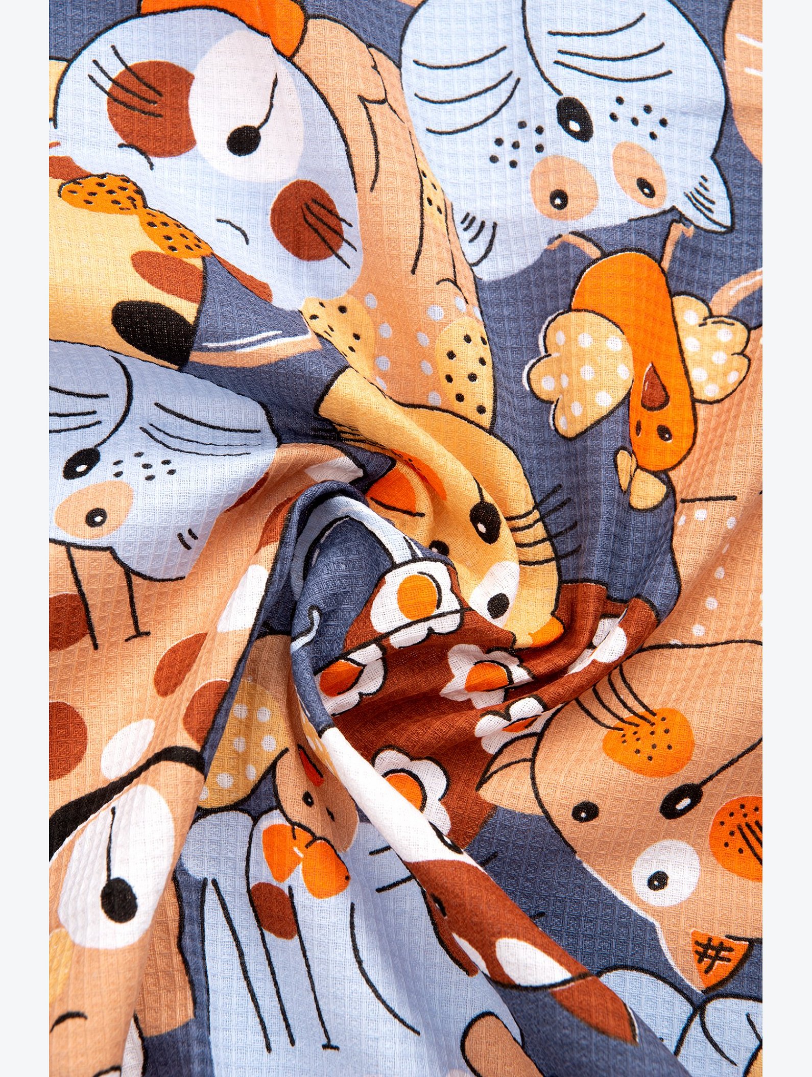Простыня вафельная 150x200 Happy Fox Home