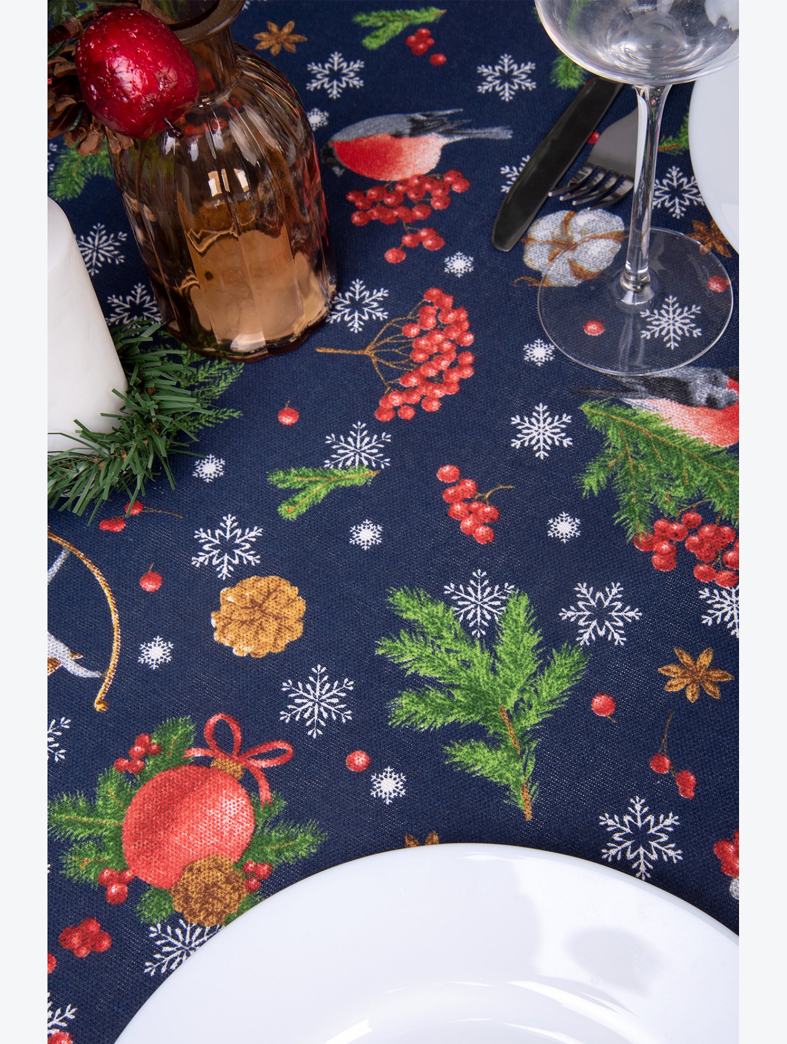 Скатерть из рогожки Happy Fox Home