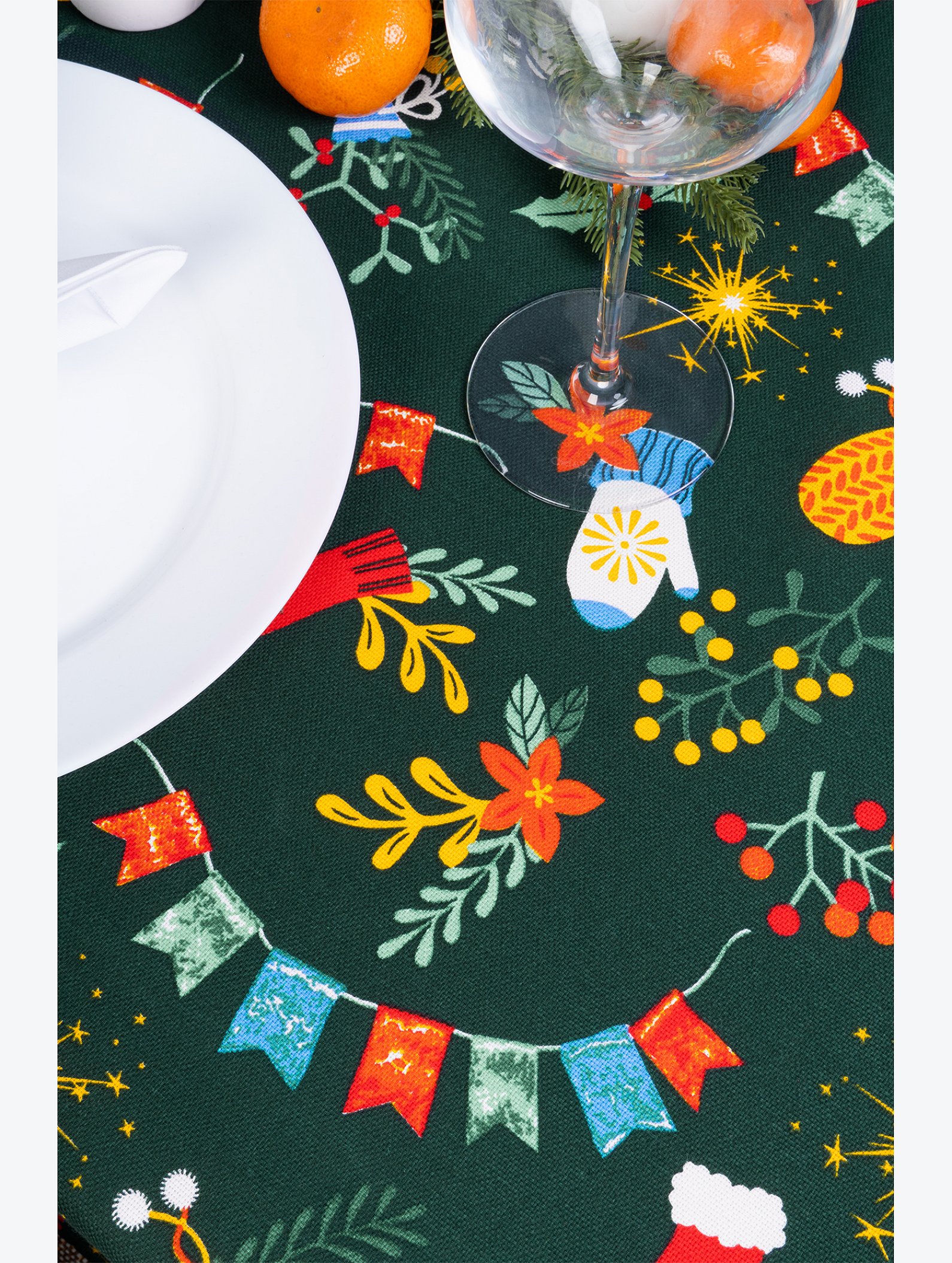 Скатерть из рогожки Happy Fox Home