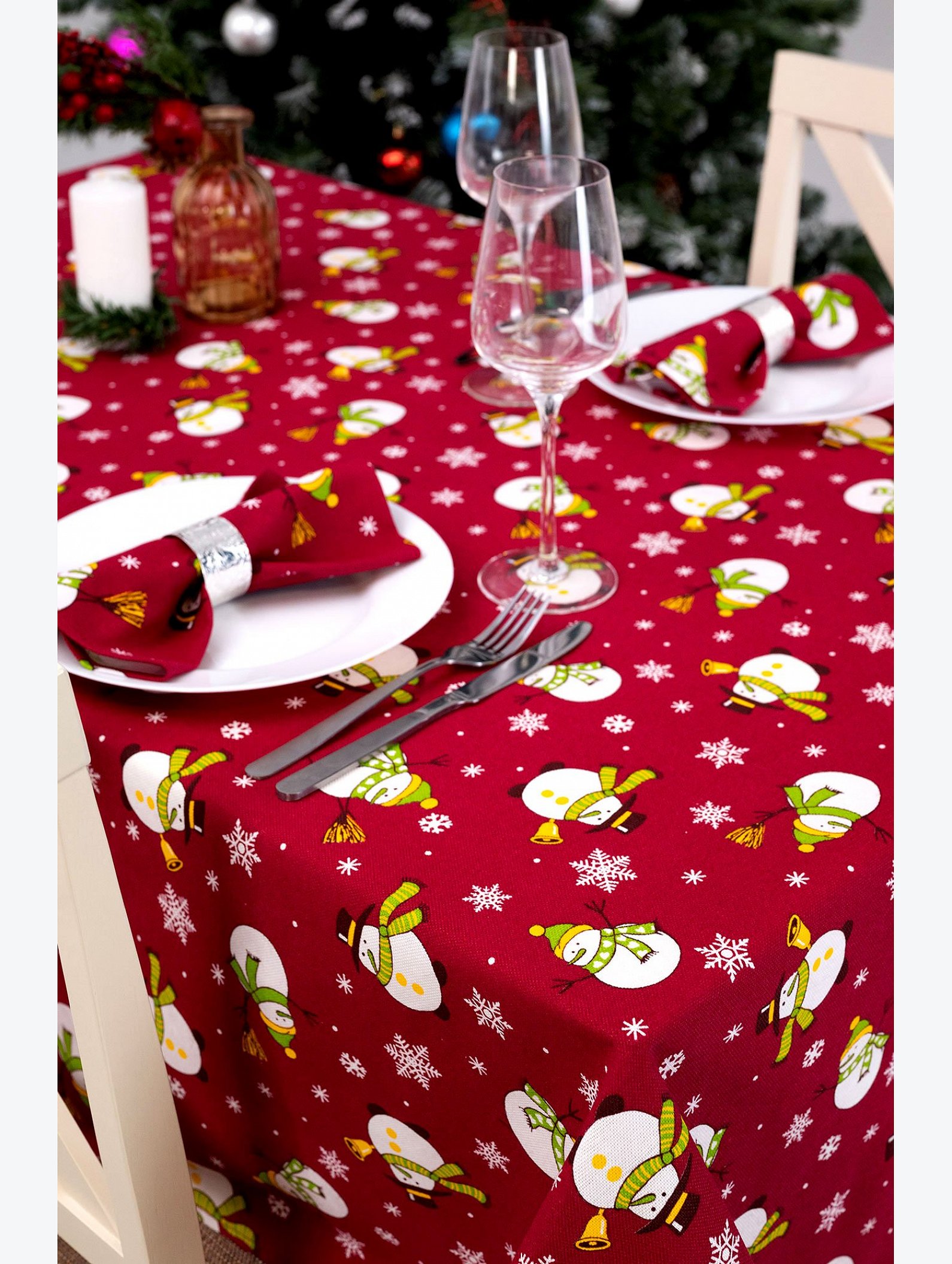 Скатерть из рогожки Happy Fox Home