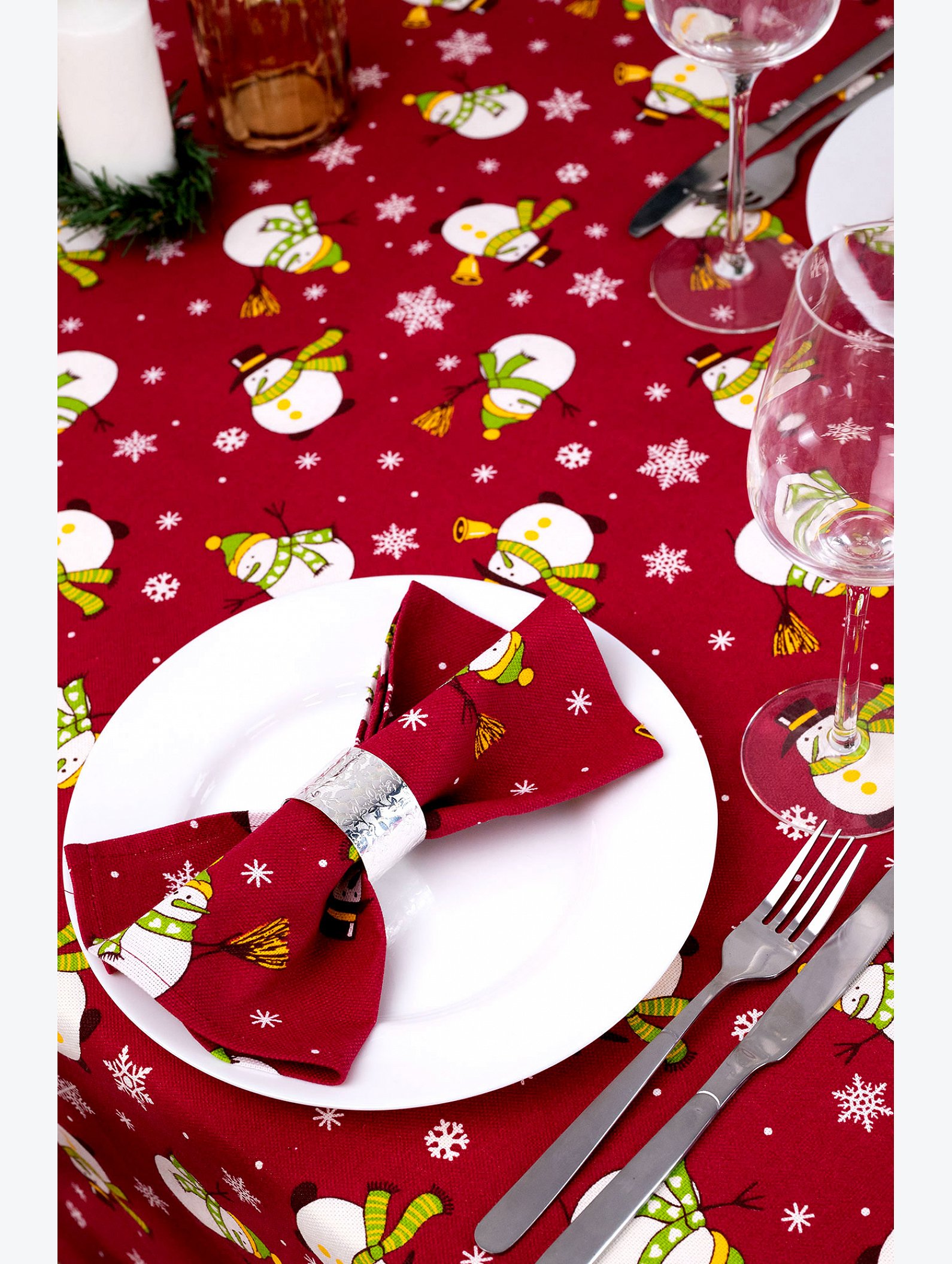 Скатерть из рогожки Happy Fox Home