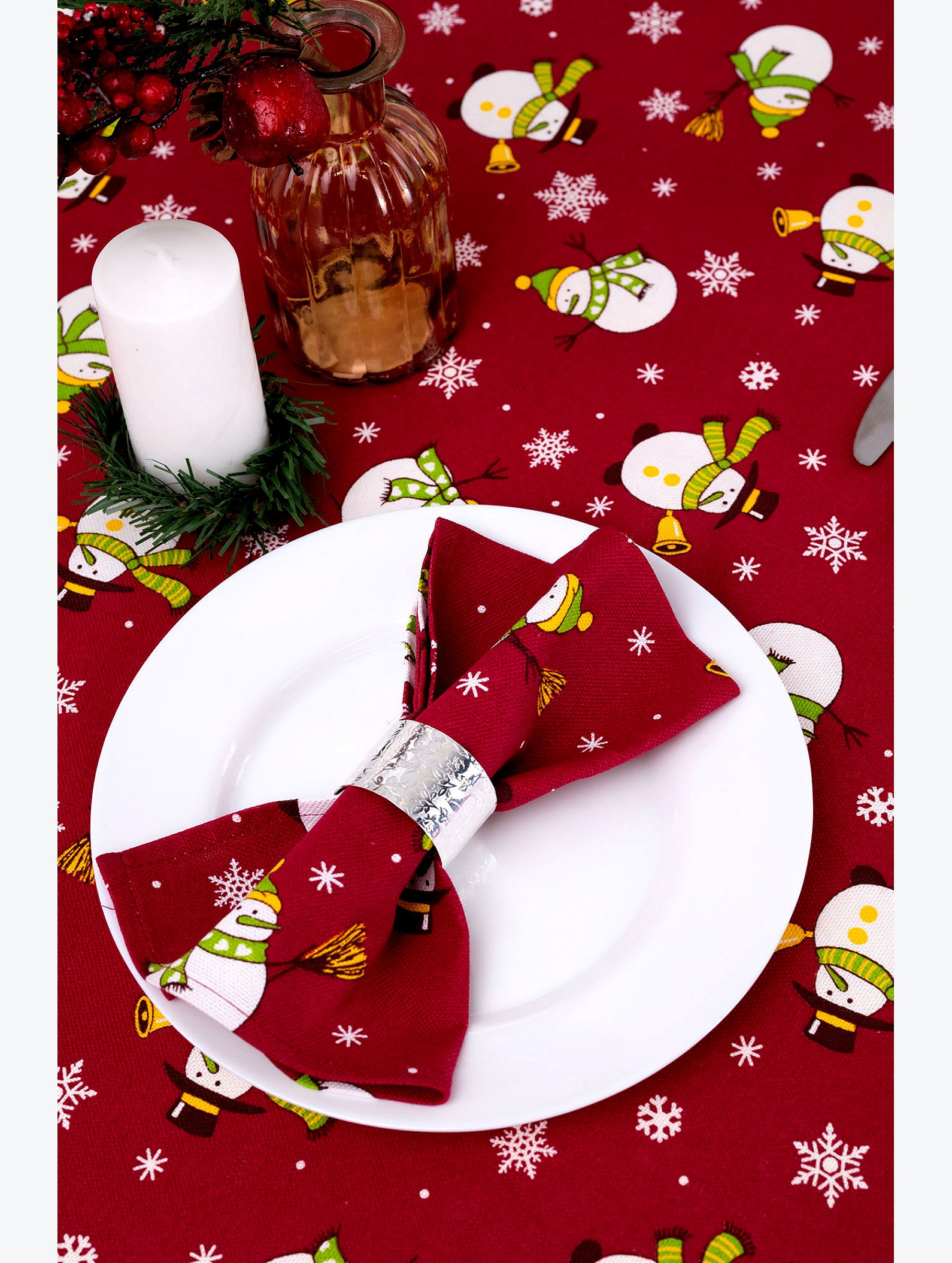 Скатерть из рогожки Happy Fox Home