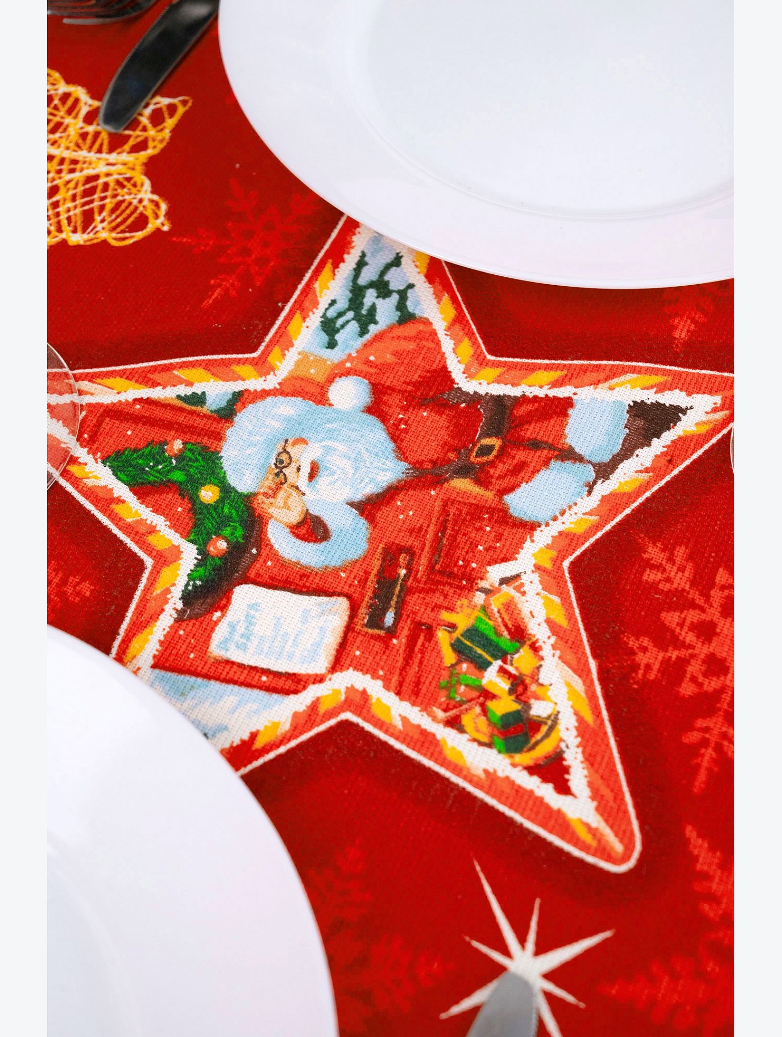 Скатерть из рогожки Happy Fox Home