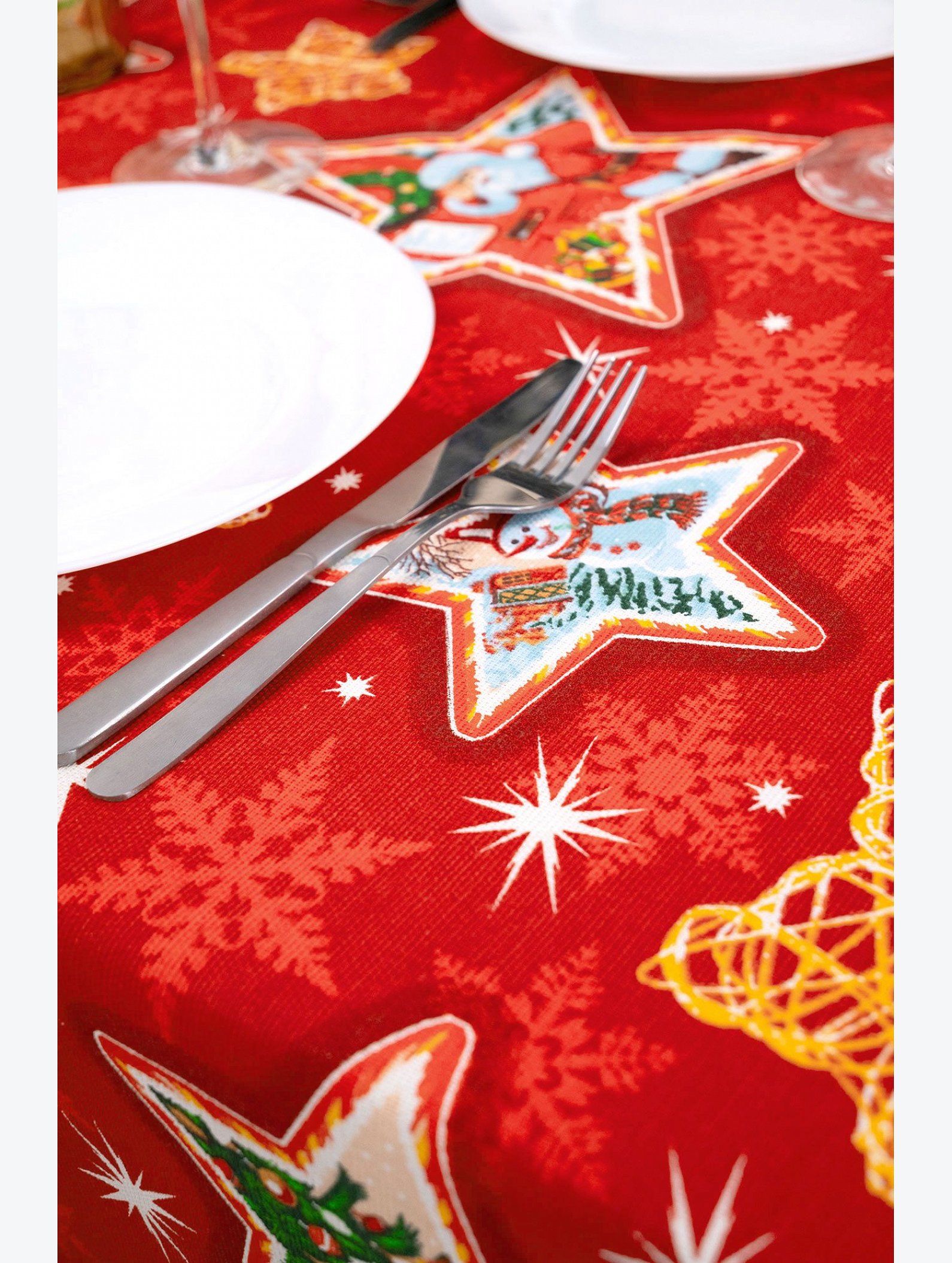 Скатерть из рогожки Happy Fox Home