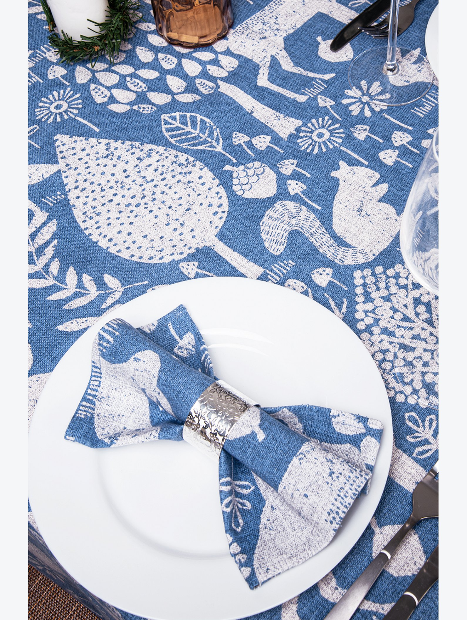Скатерть из рогожки Happy Fox Home