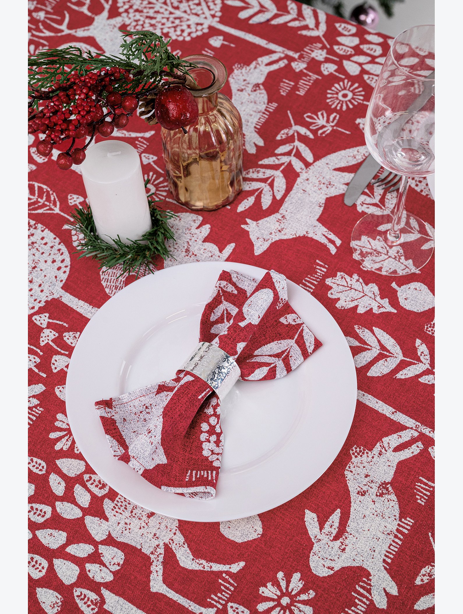 Скатерть из рогожки Happy Fox Home