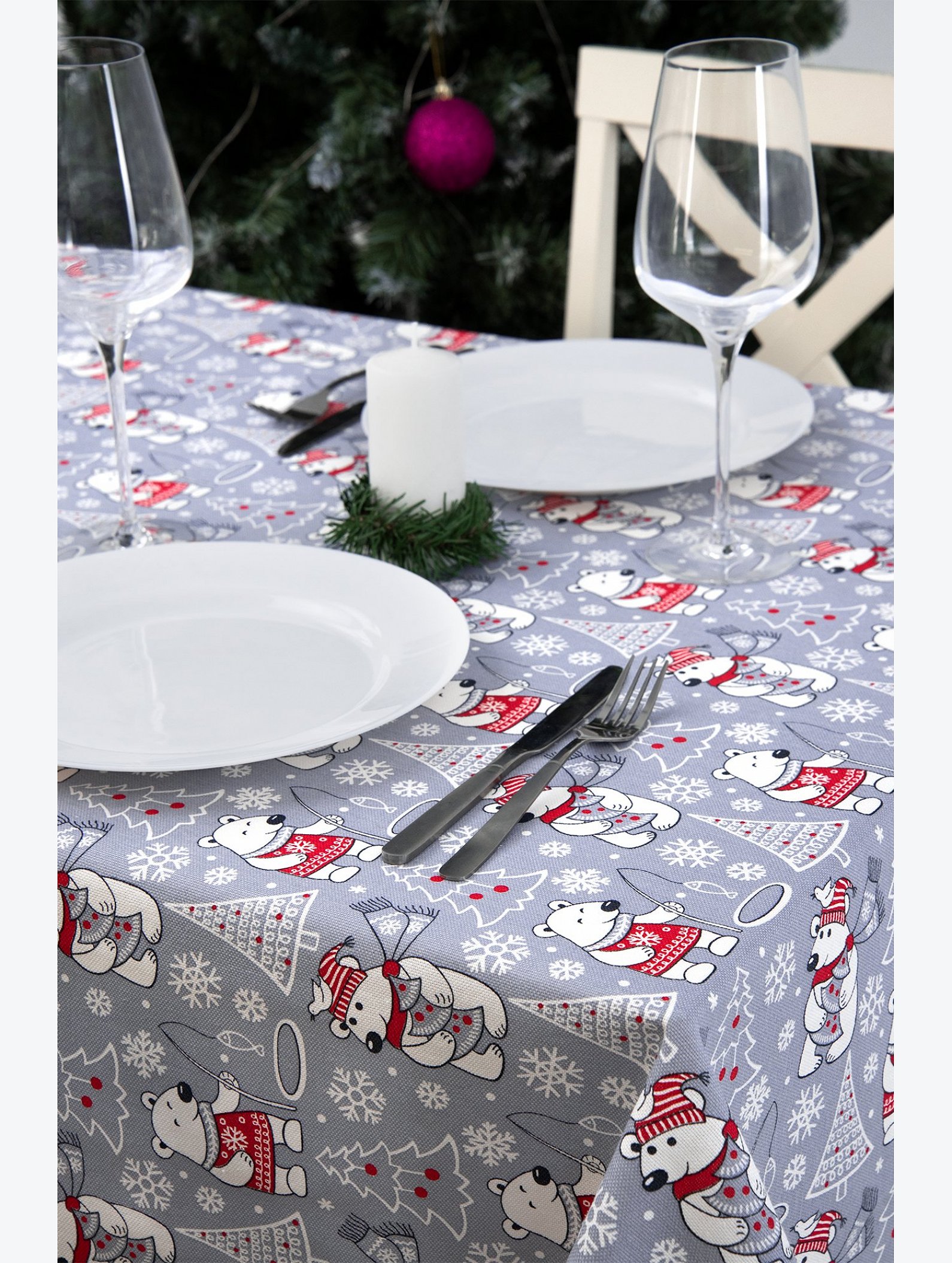 Скатерть из рогожки Happy Fox Home