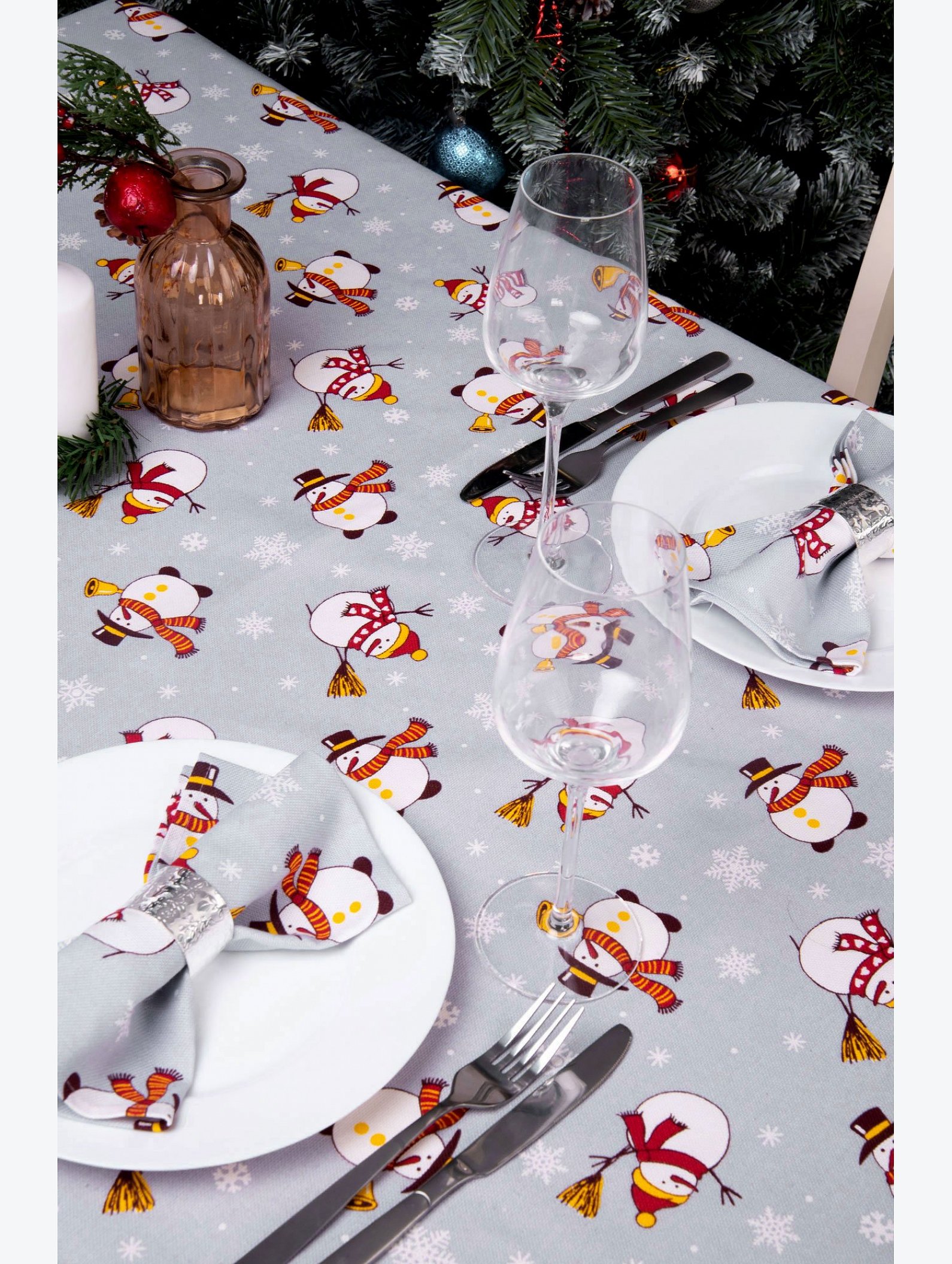 Скатерть из рогожки Happy Fox Home