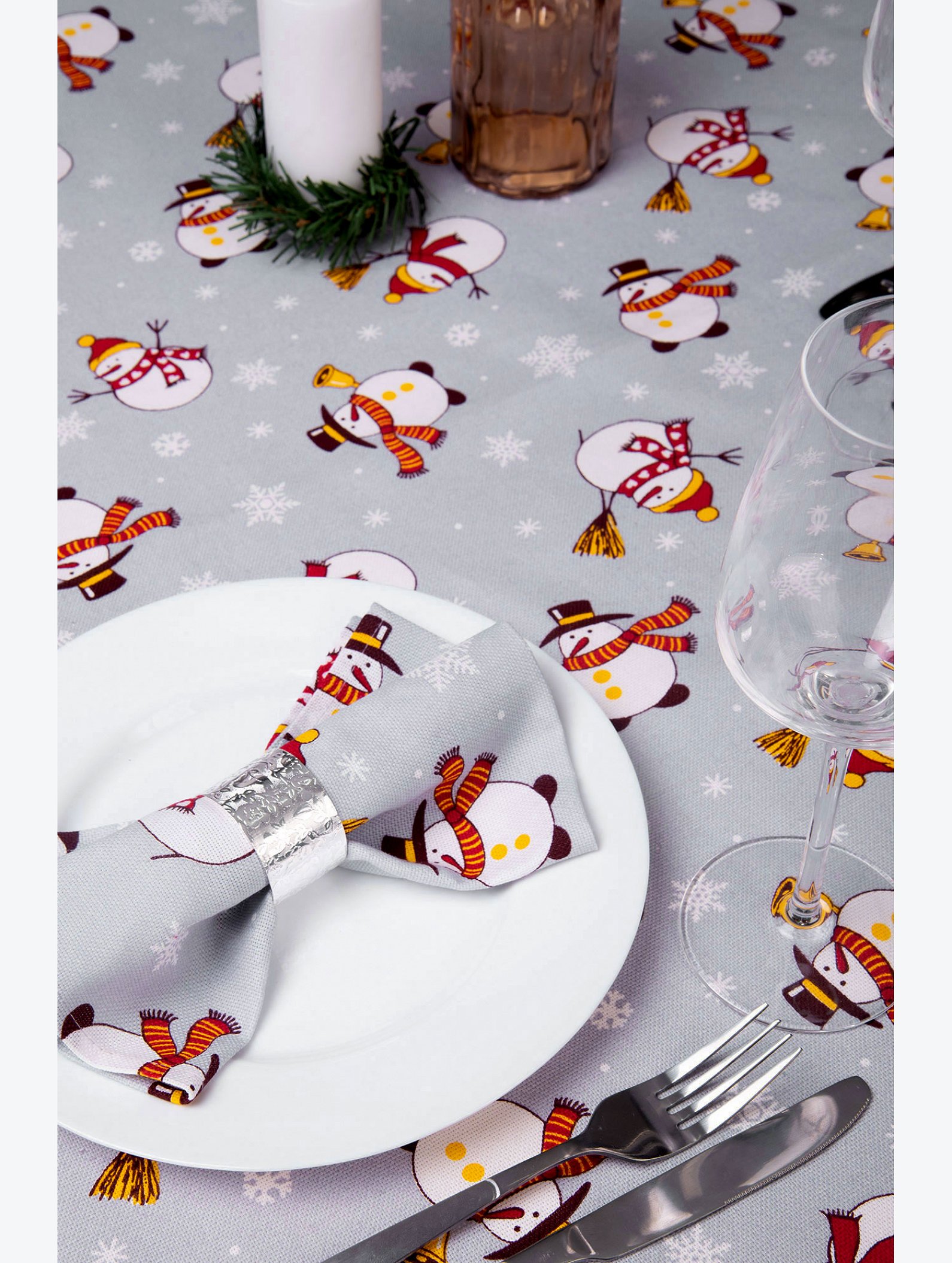 Скатерть из рогожки Happy Fox Home