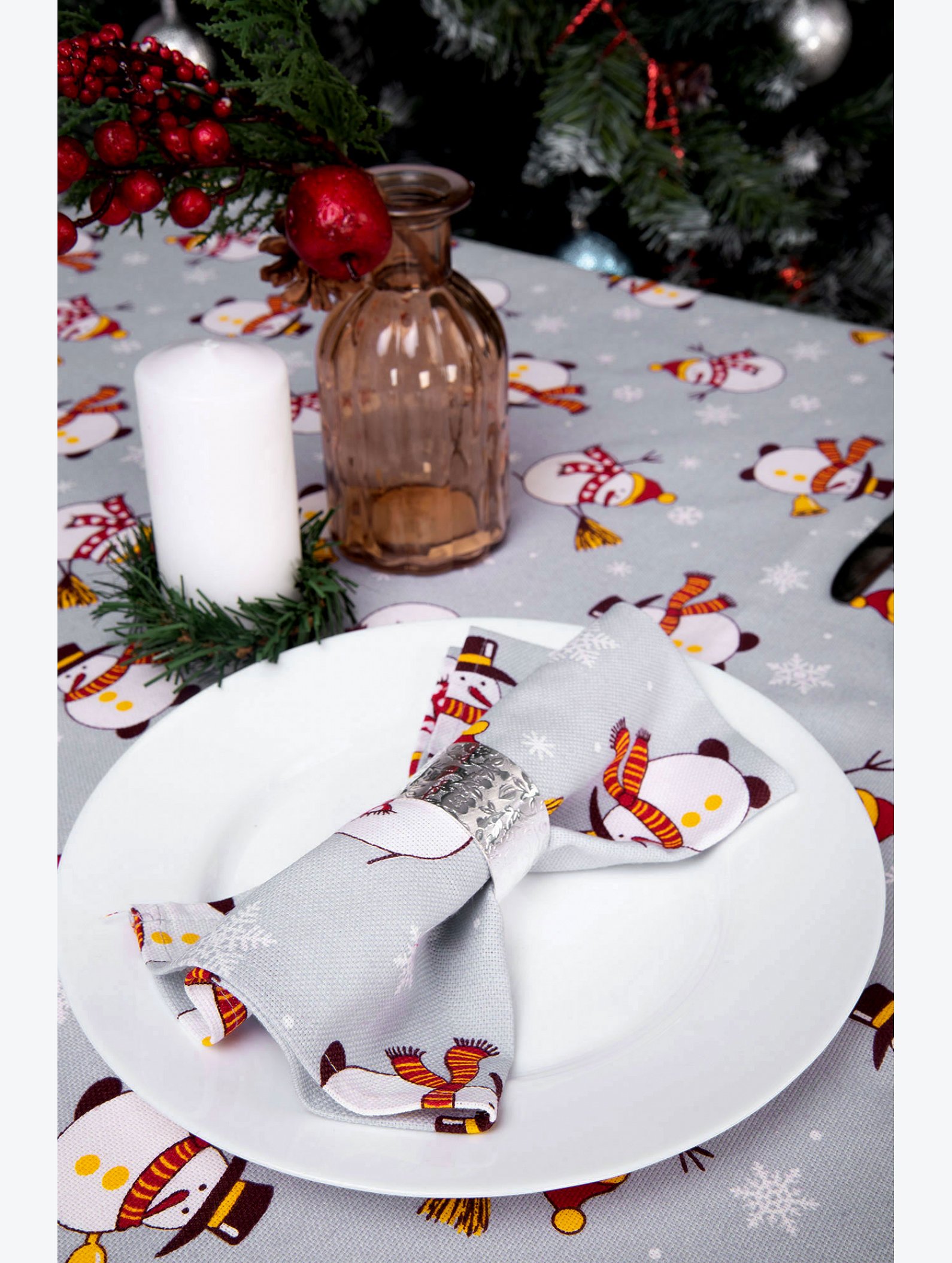 Скатерть из рогожки Happy Fox Home