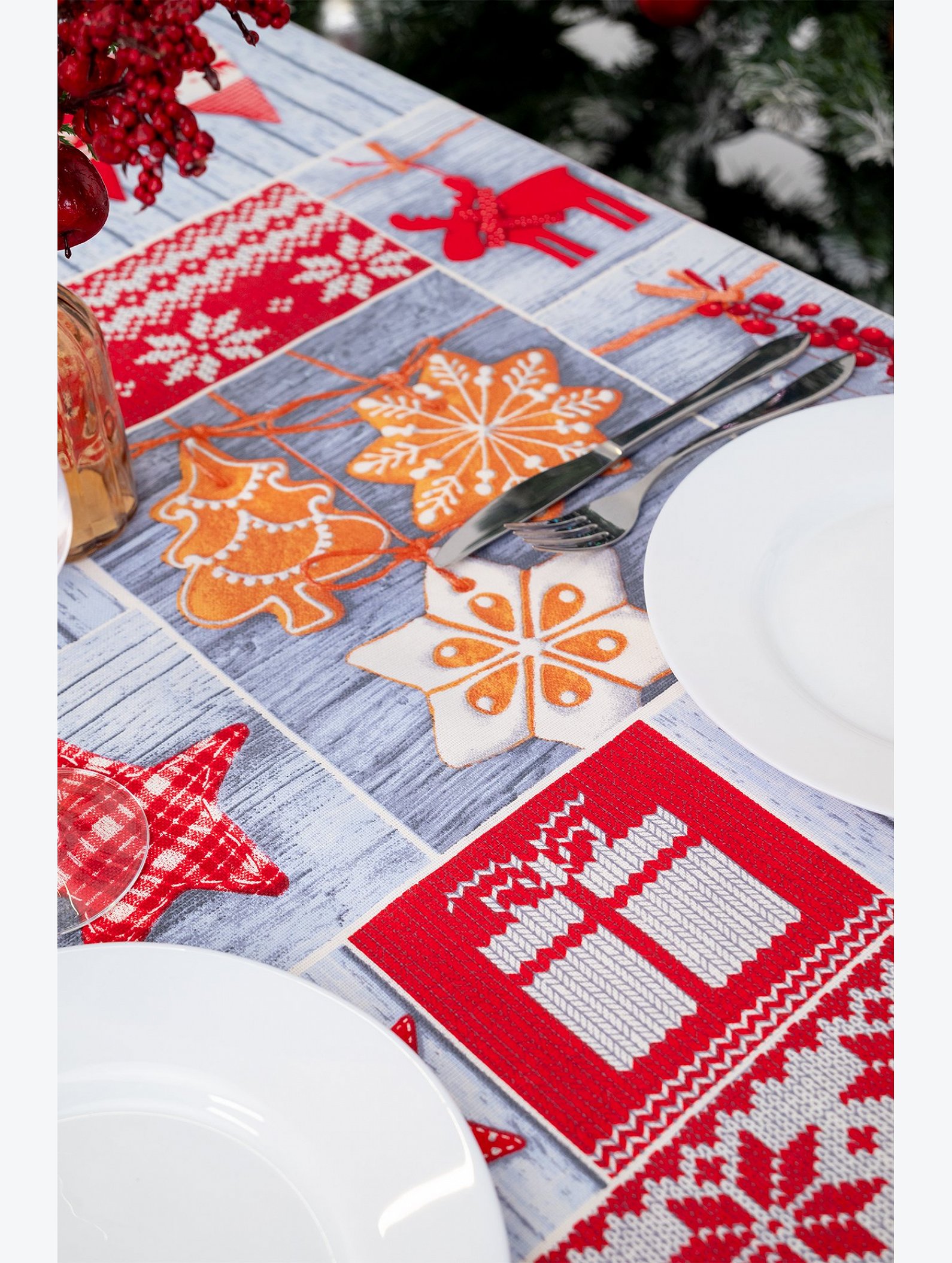 Скатерть из рогожки Happy Fox Home