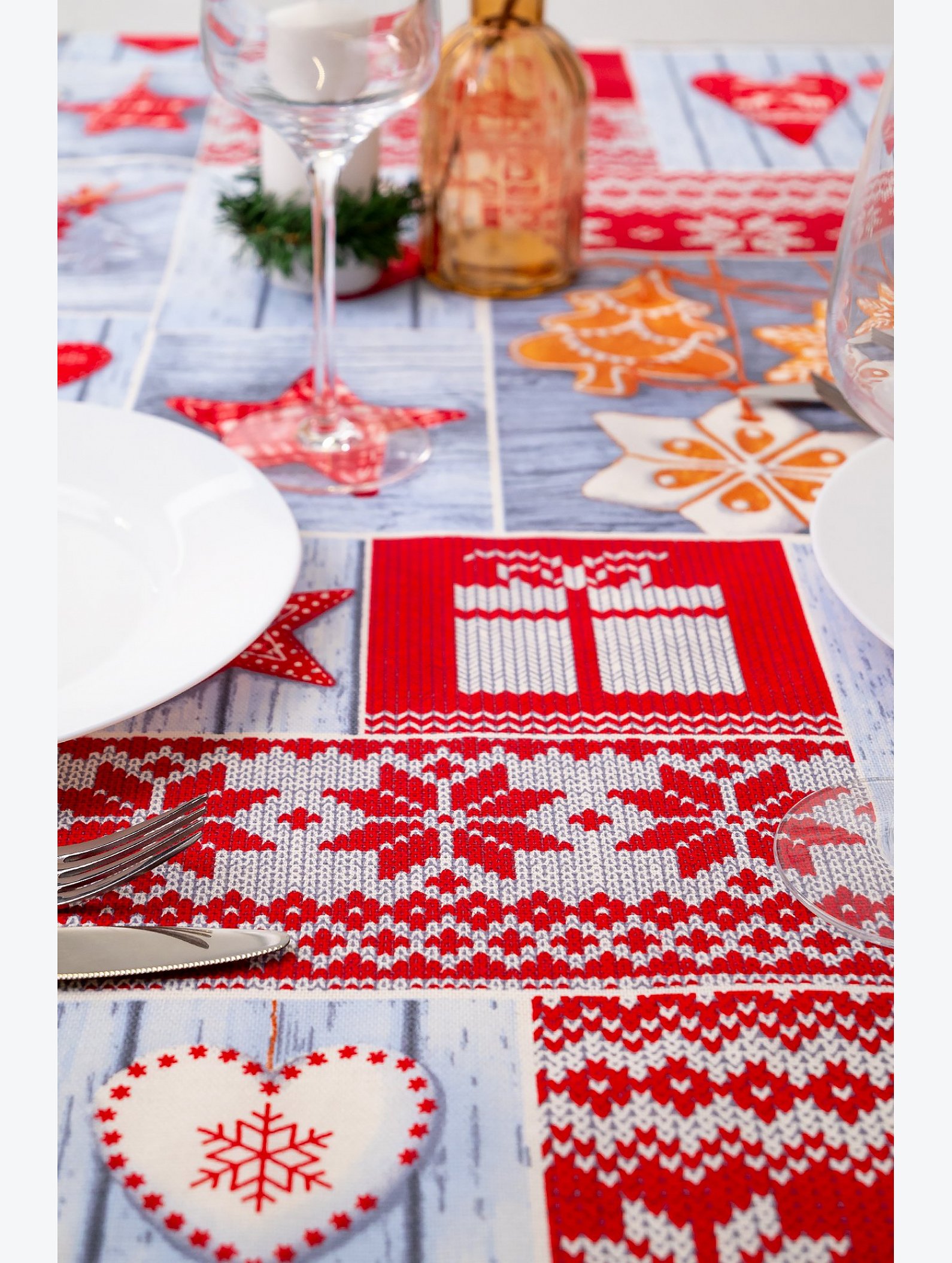 Скатерть из рогожки Happy Fox Home