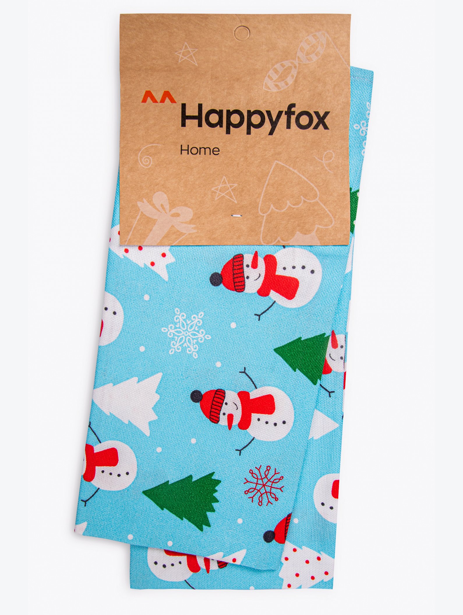 Набор полотенец из рогожки с петельками 2 шт Happy Fox Home