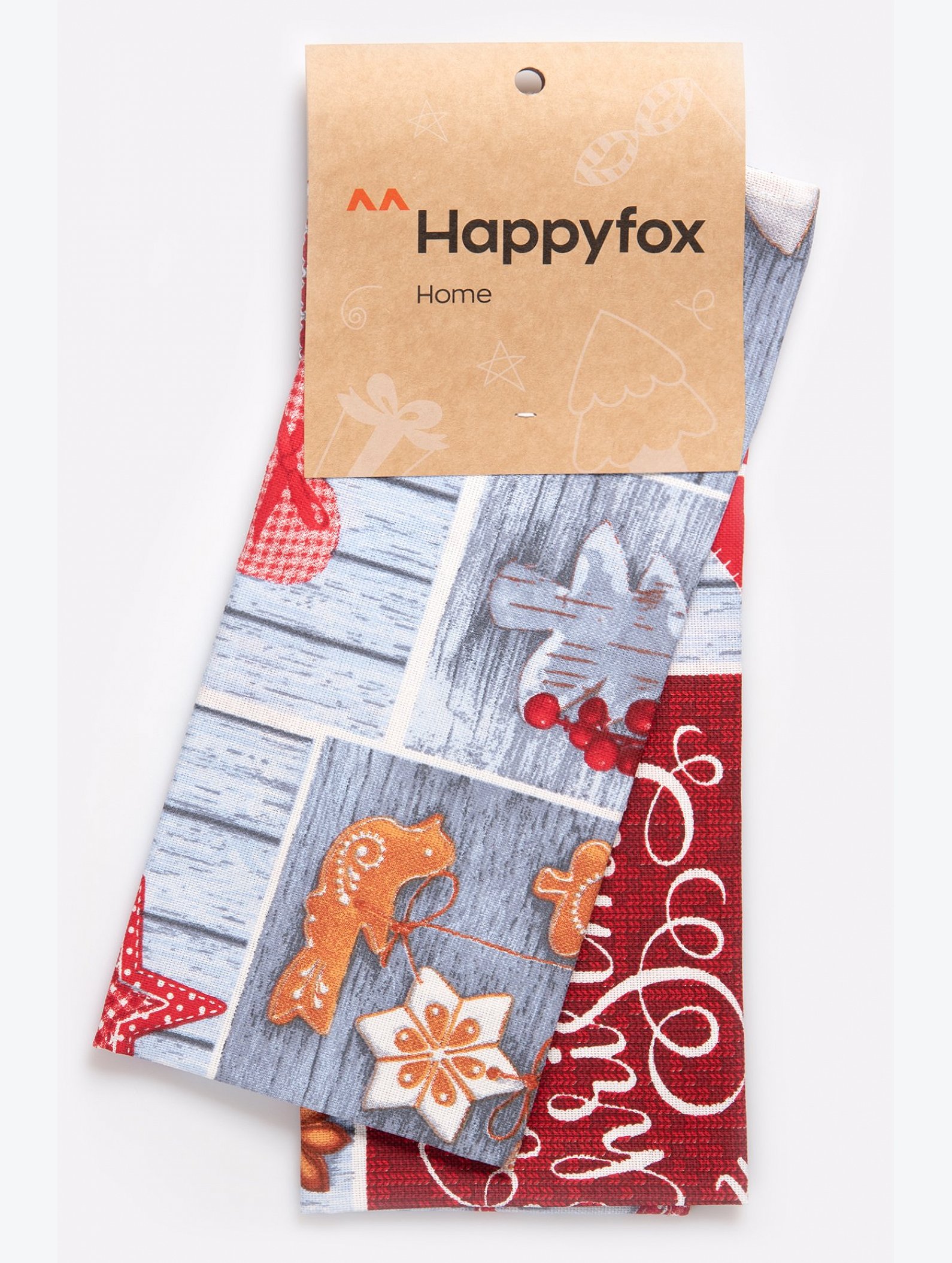 Набор полотенец из рогожки с петельками 2 шт Happy Fox Home