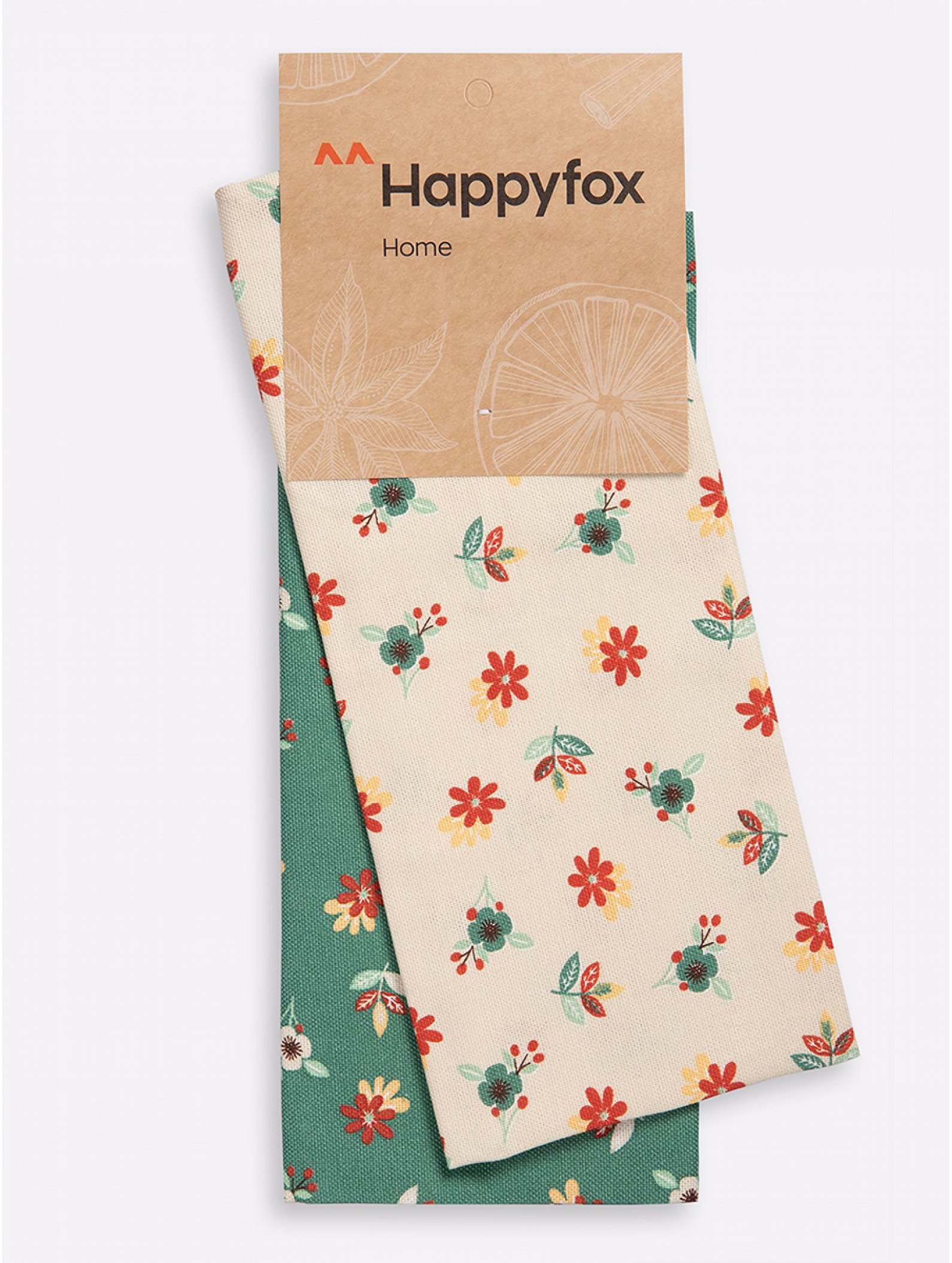 Набор полотенец из рогожки с петельками 2 шт Happy Fox Home