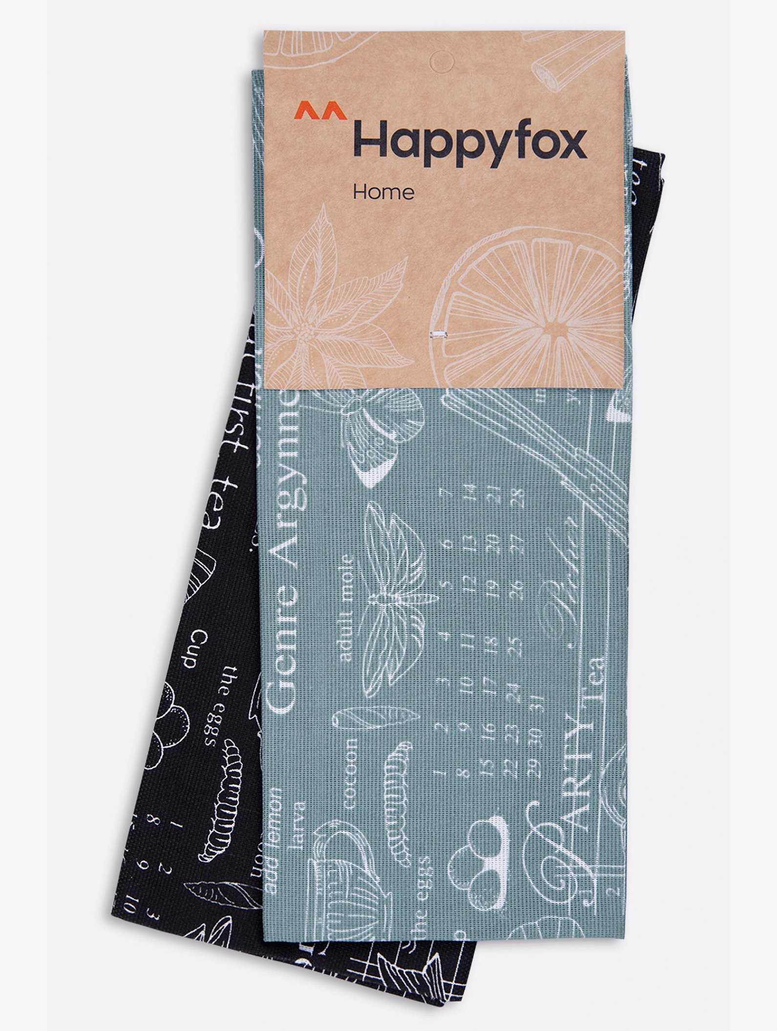 Набор полотенец из рогожки с петельками 2 шт Happy Fox Home
