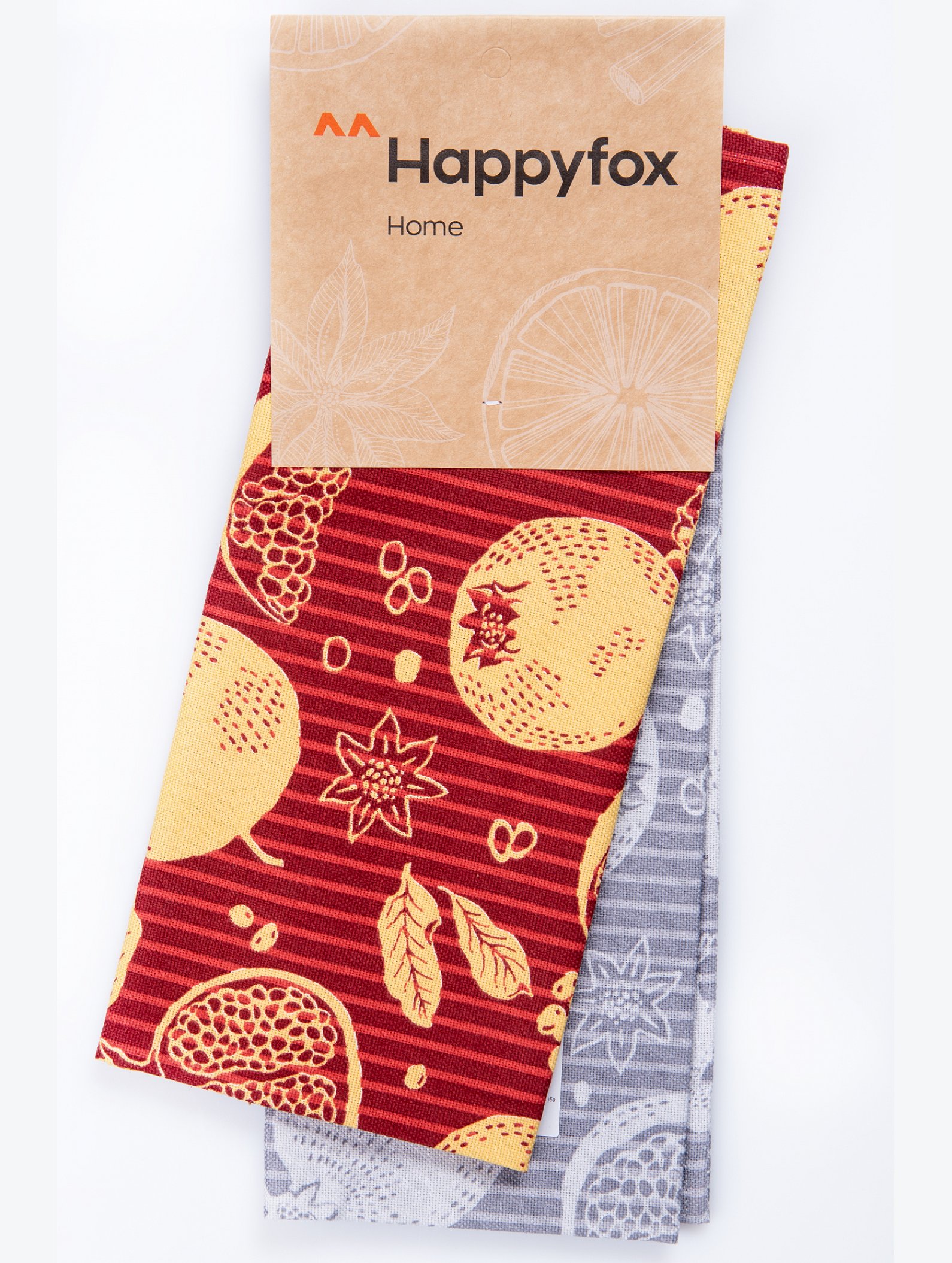 Набор полотенец из рогожки с петельками 2 шт Happy Fox Home