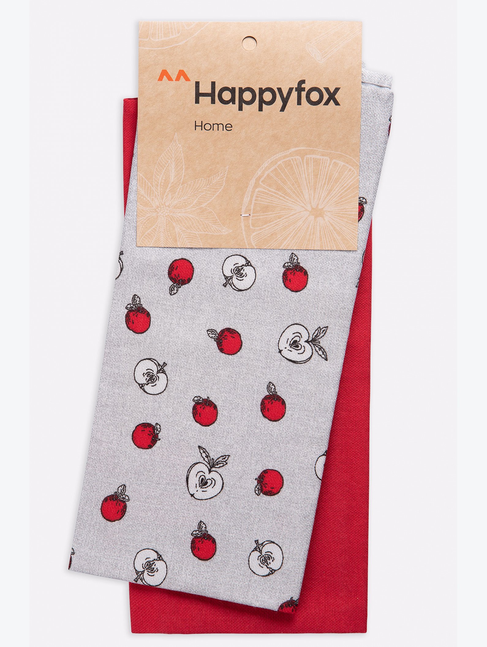 Набор полотенец из рогожки с петельками 2 шт Happy Fox Home