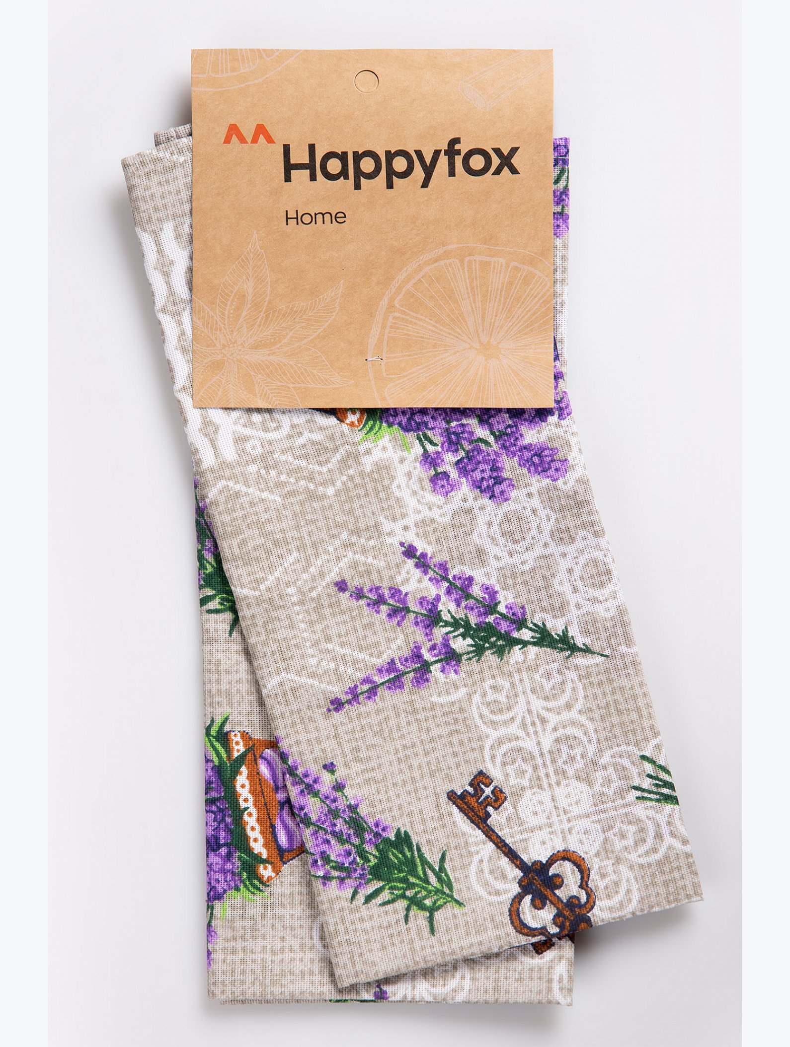 Набор полотенец из рогожки с петельками 2 шт Happy Fox Home